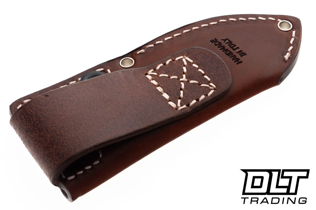 GiantMouse GMF1-XL - Green Canvas Micarta - Stonewash N690 Blade
