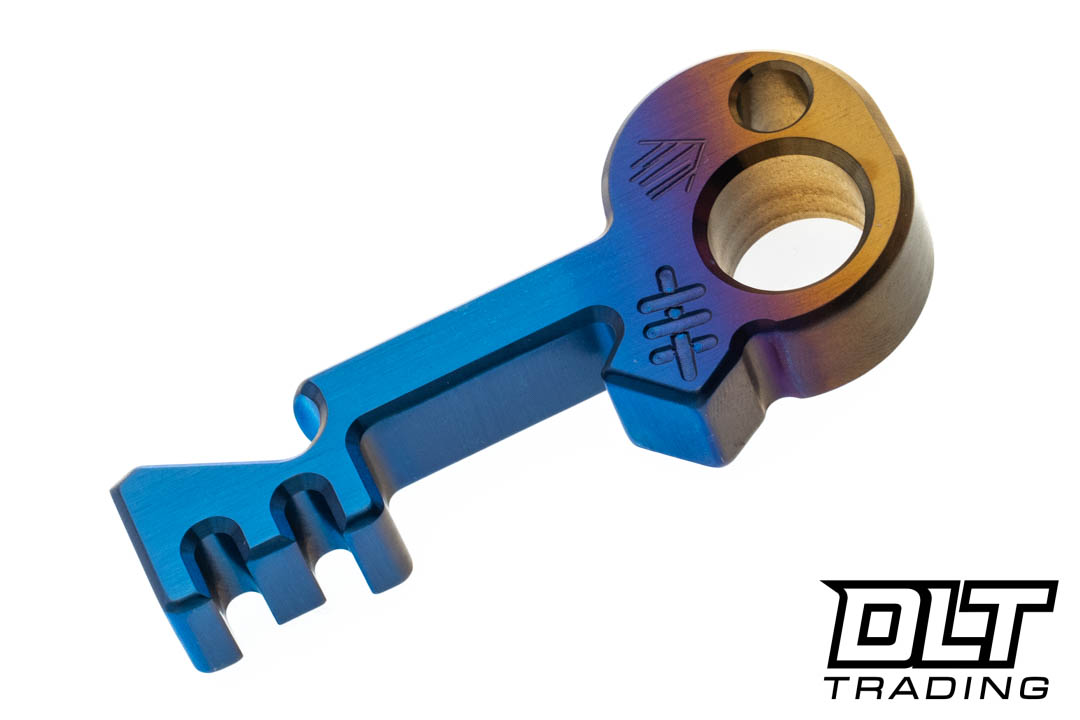 Copper Shed Skull Key Bottle Opener - Anodized Titanium - DLT Trading