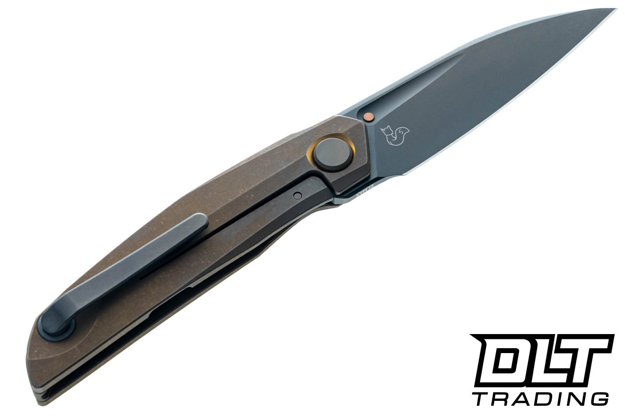 Reate Vulpex VK-ANUB Elmax Black DLC Blade - Dark Bronze Titanium
