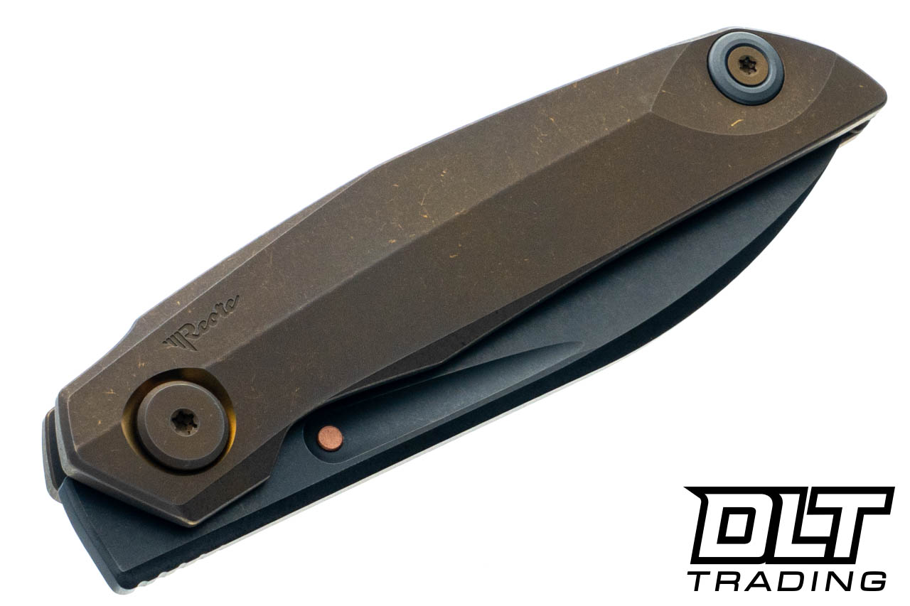Reate Vulpex VK-ANUB Elmax Black DLC Blade - Dark Bronze Titanium