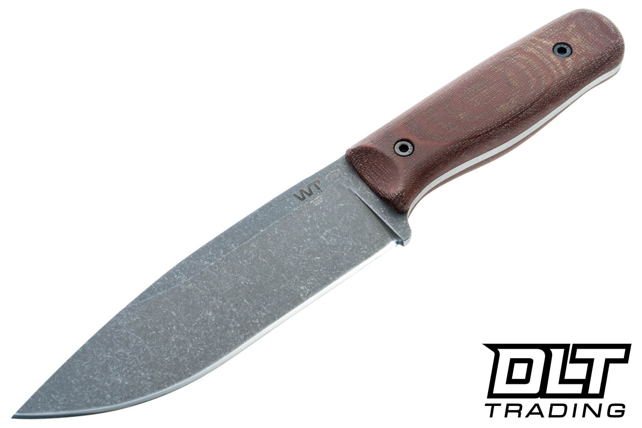 WTG Voyageur Gen 2 - K329 Dark Washed Blade - Canvas Micarta Grip