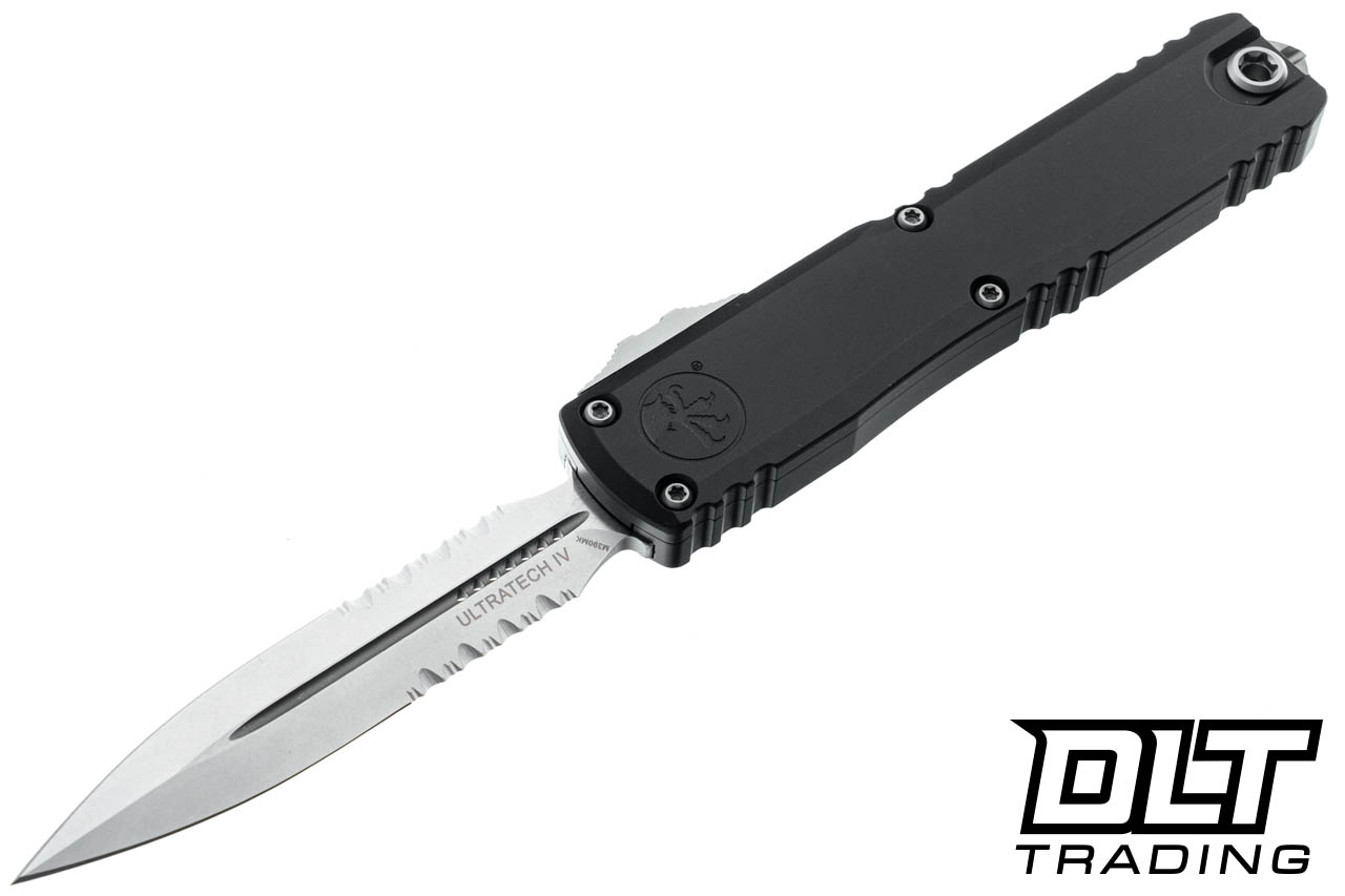 Microtech 11224-11 Ultratech Gen IV D/E - Black Handle - Stonewash