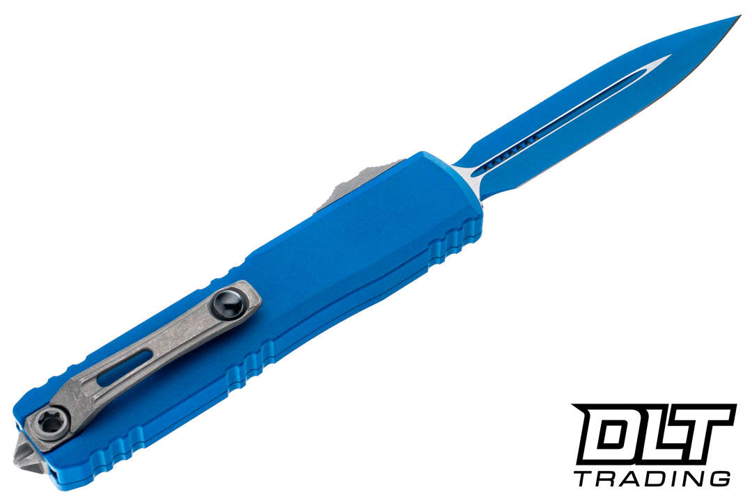 Microtech 1122-1BL-C1Z13 Ultratech ZBP D/E - Blue Cerakote Handle