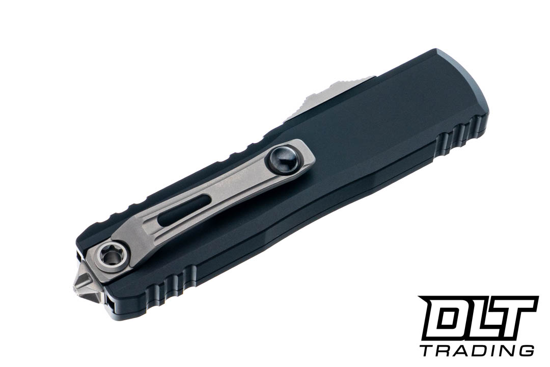 Microtech 12324-4 UTX-85 D/E Gen IV - Black Handle - Satin Blade