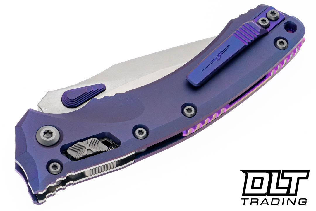 Microtech 137RL-10MS5 Amphibian Ram-Lok - Purple Backspacer