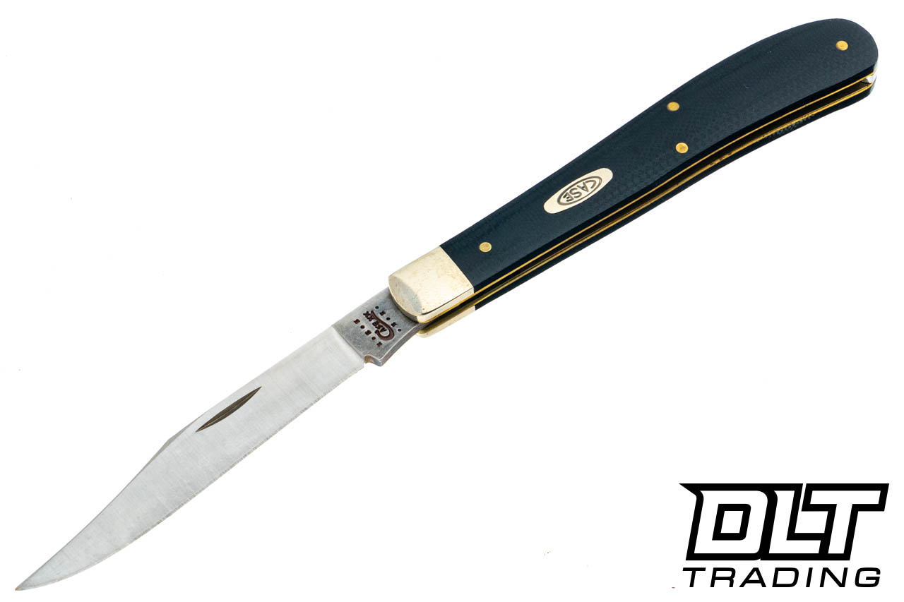 Case Barehead Slimline Trapper - Black G-10 - DLT Trading
