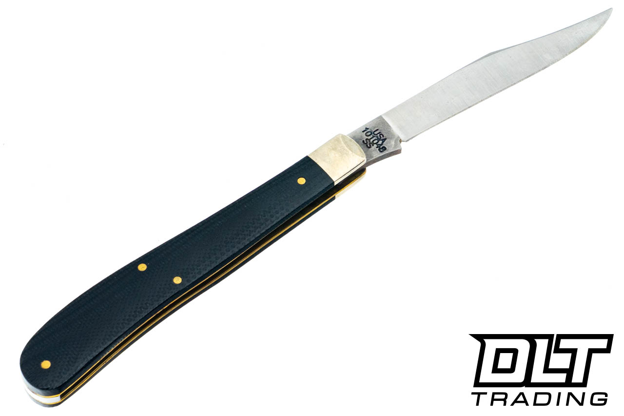Case Barehead Slimline Trapper - Black G-10 - DLT Trading