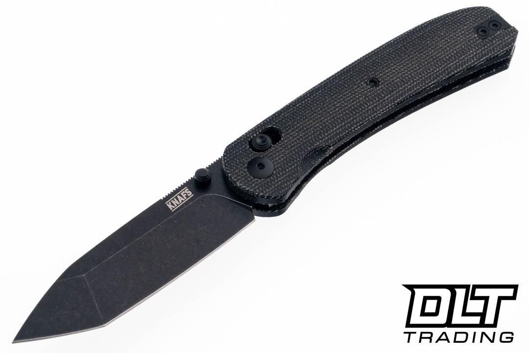 KNAFS Lander 2 - Charcoal Micarta - Black Stonewash S35VN Tanto