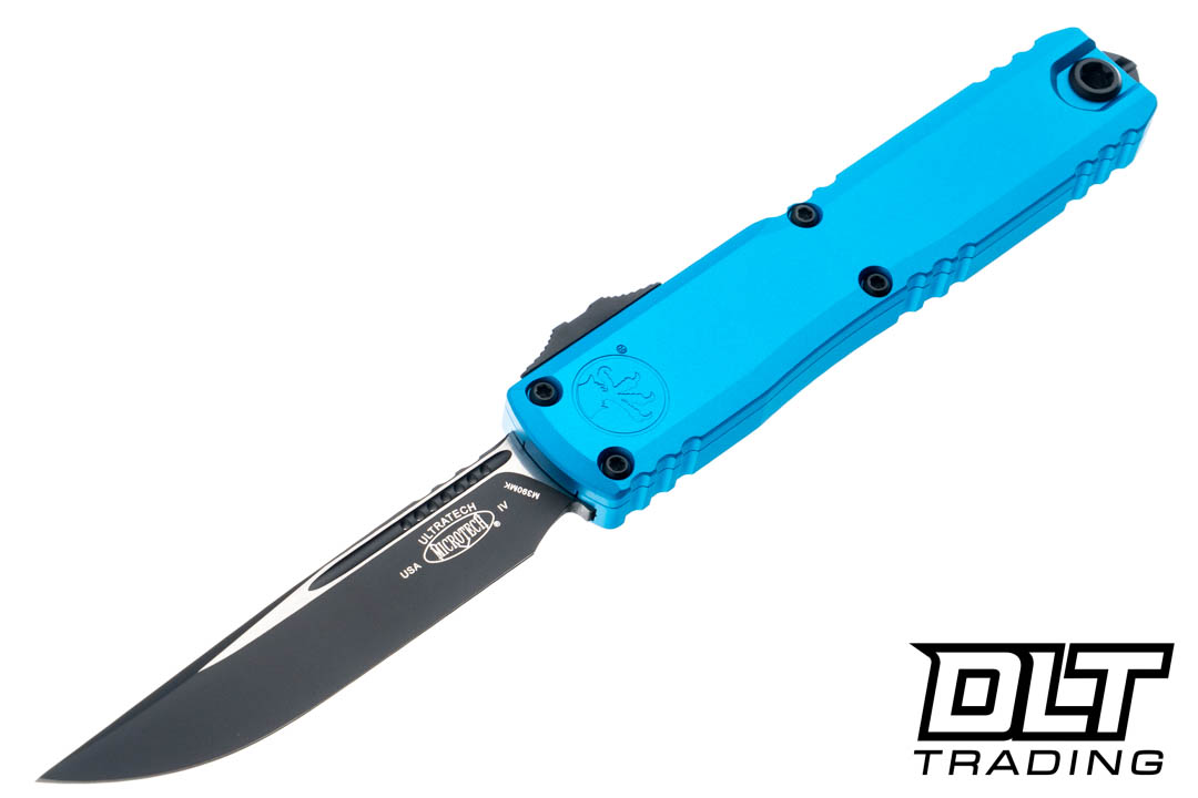 Microtech 11214-1BL Ultratech Gen IV S/E - Blue Handle - Black