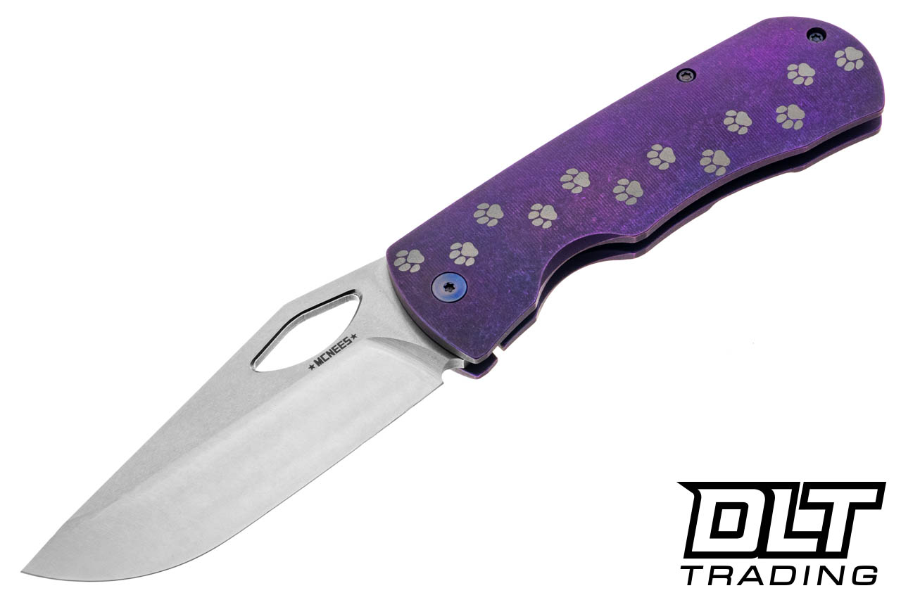 McNees Dixon MagnaCut - Atomic Violet Dog Paws Titanium - Satin