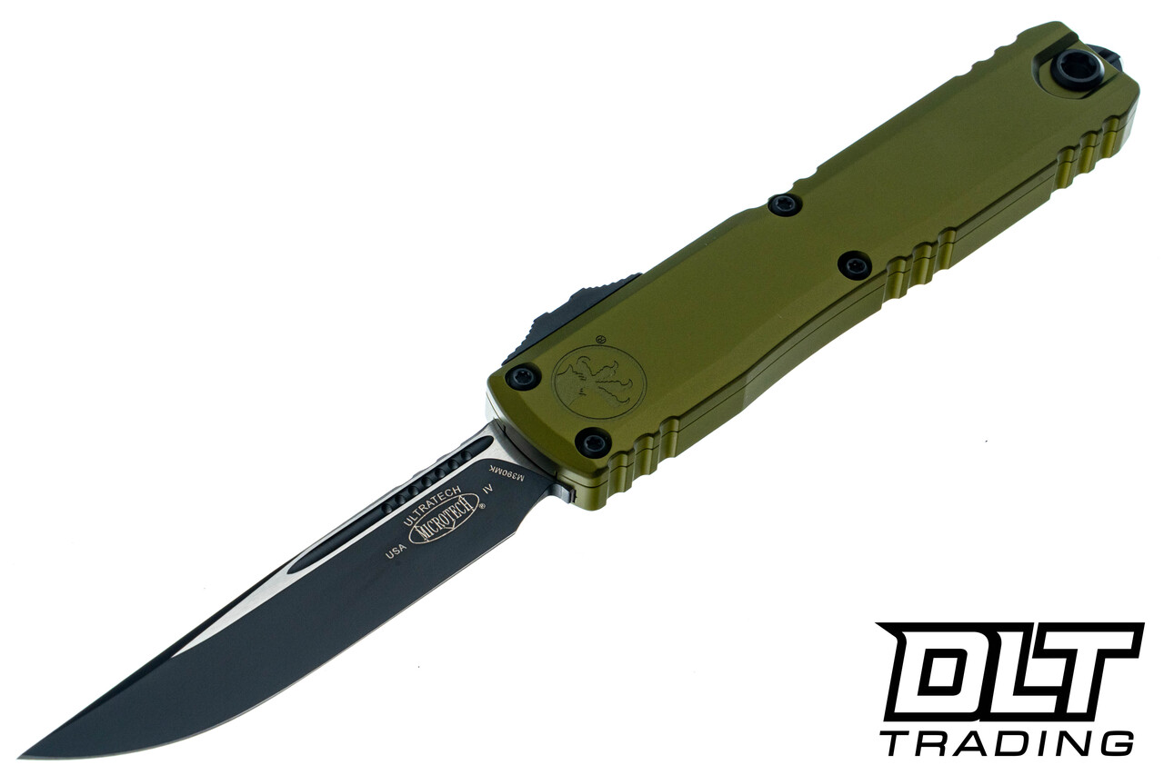 Microtech 11214-1OD Ultratech S/E Gen IV - OD Green Handle - Black