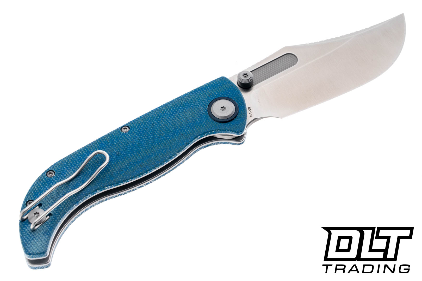 Vosteed Naga - Blue Micarta - Satin S35VN Clip Point Blade - DLT