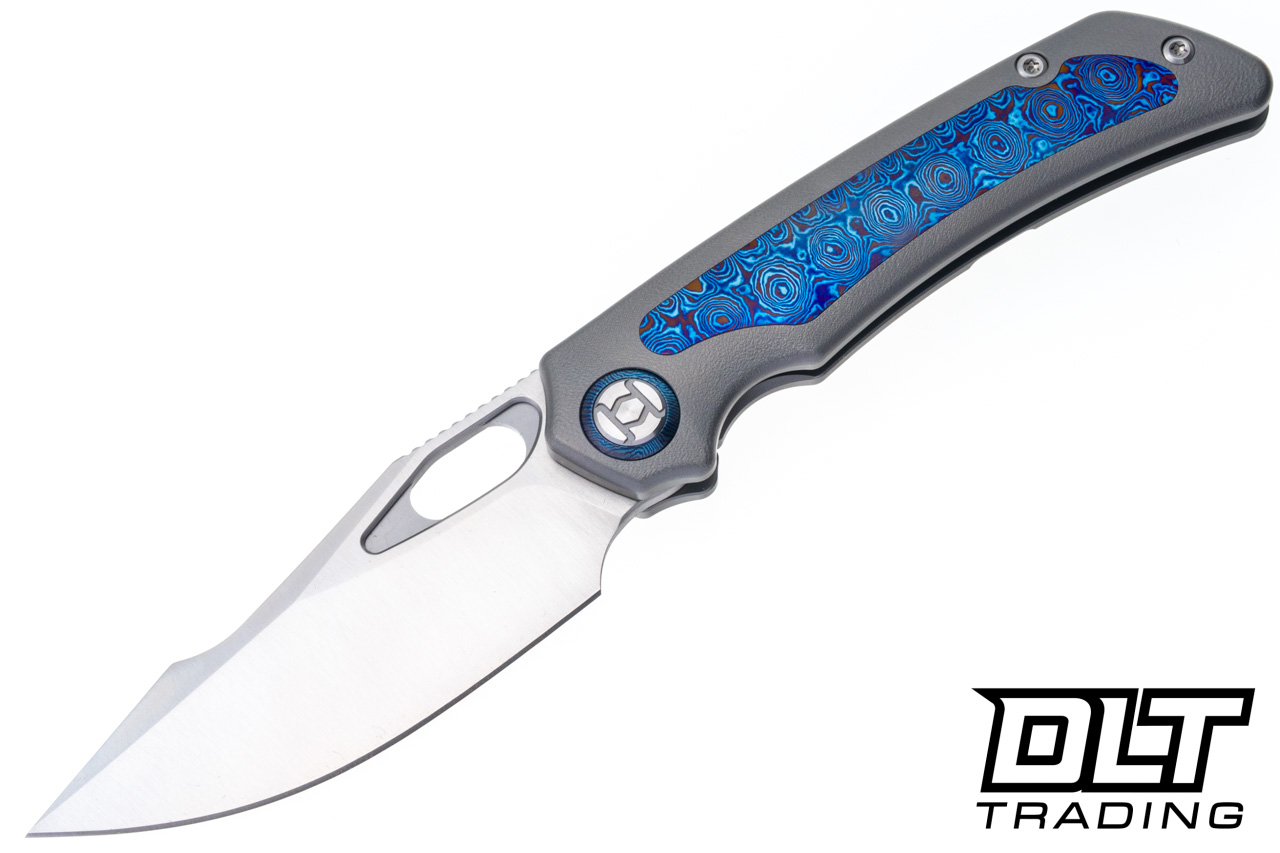 Kunwu Jericho - Orange Peel Titanium - Timascus Inlay - Satin