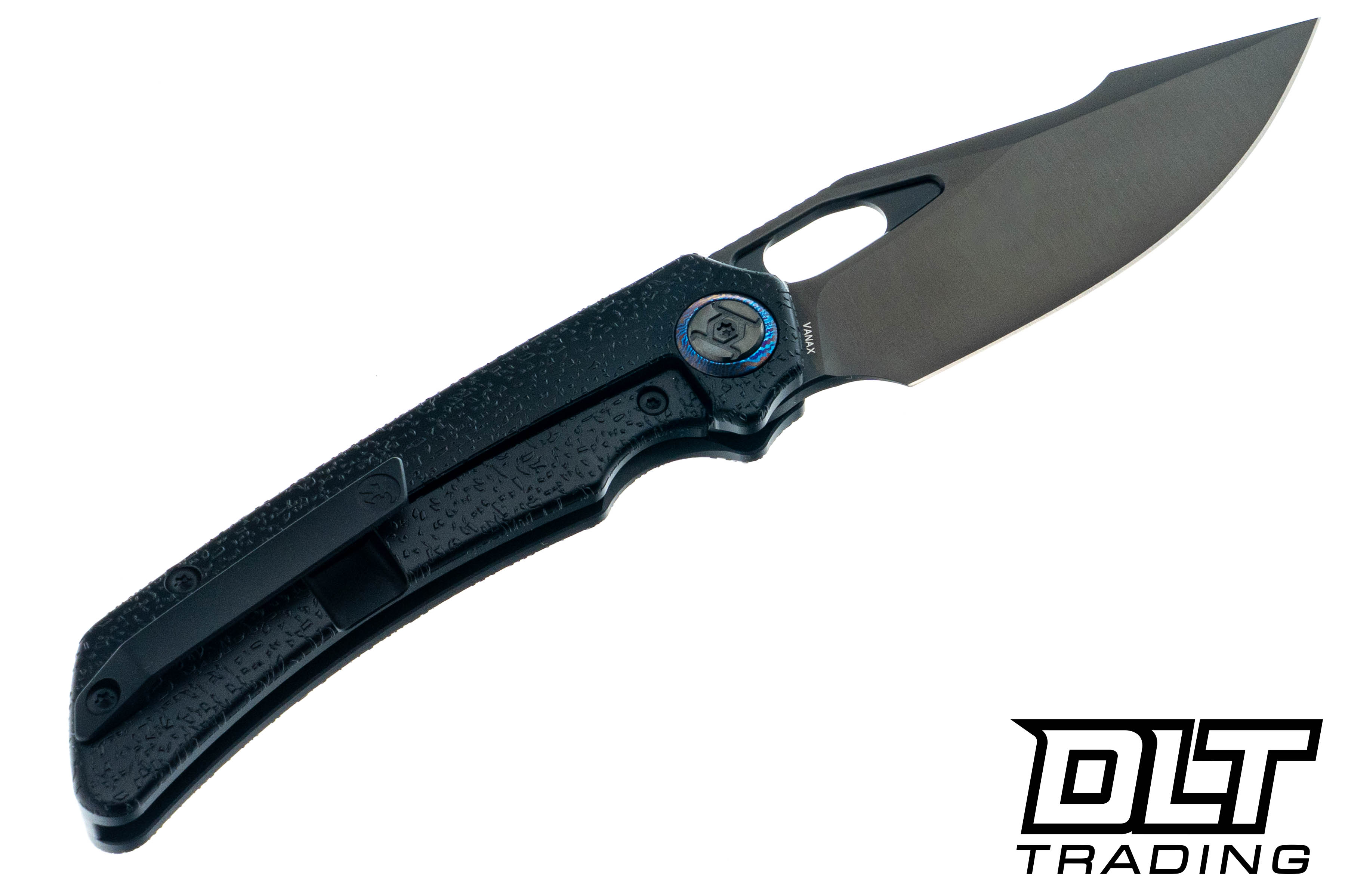Kunwu Jericho - Raindrop DLC Titanium - Timascus Inlay - Satin DLC