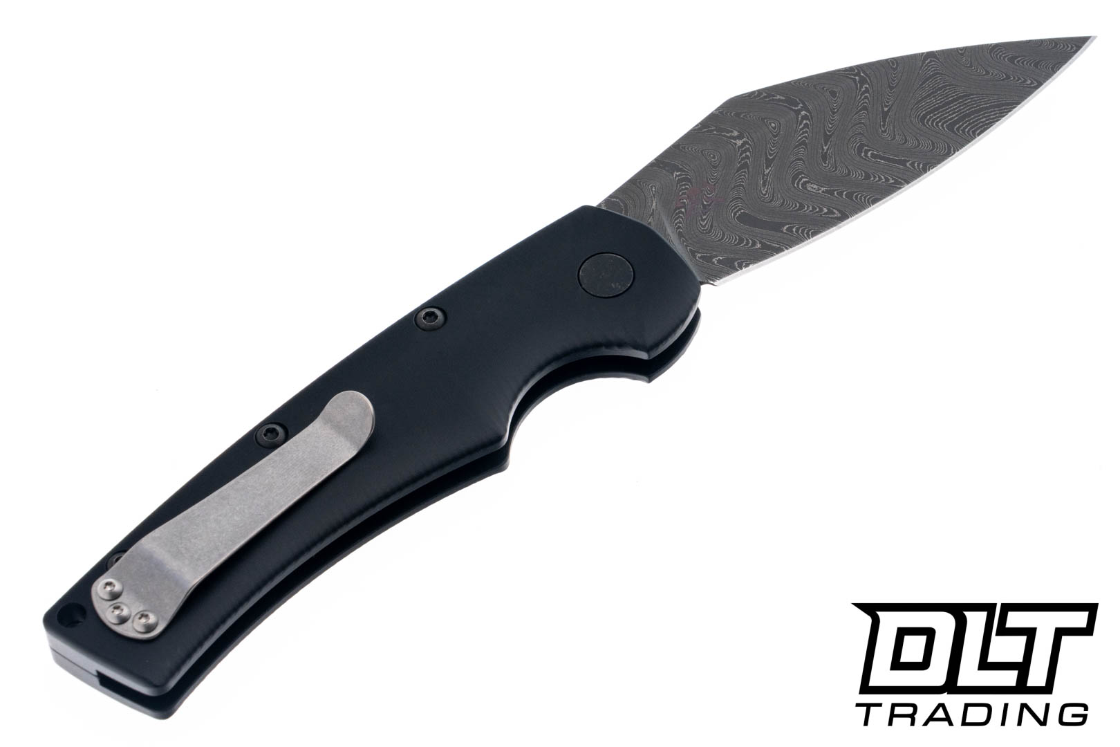 Defiant 7 Seax - Black Ano Aluminum - Nichols Boomerang Damascus