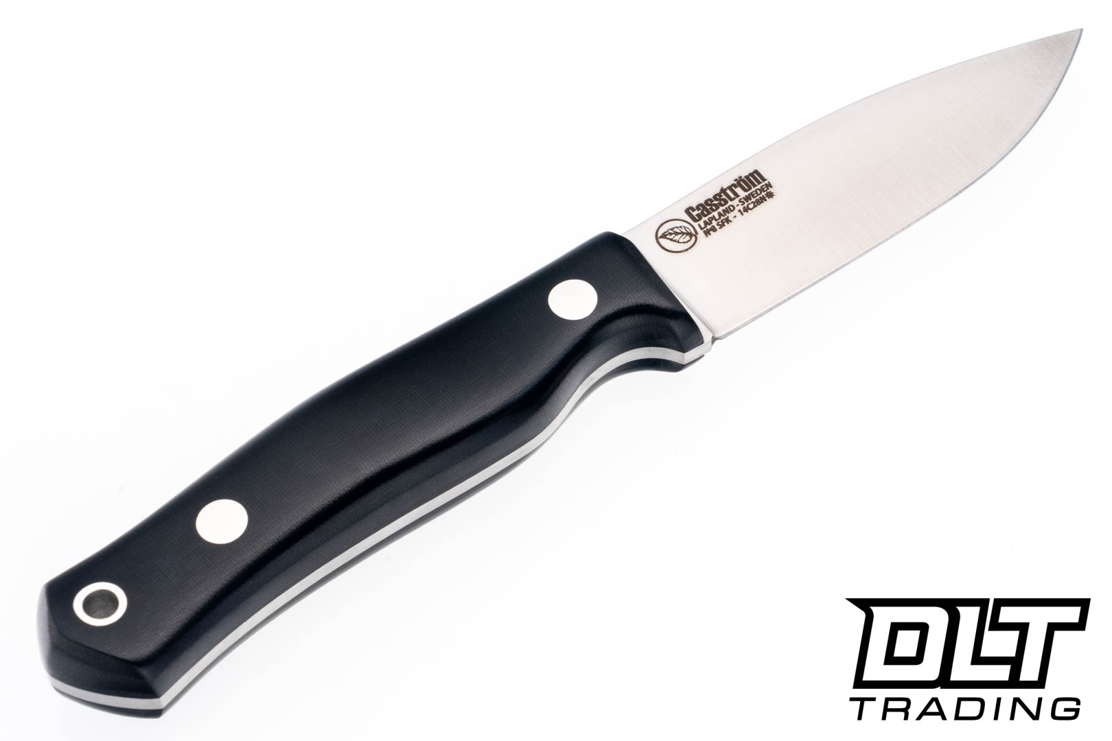 Casstrom No 8 Swedish Foret Knife - Black Micarta - Flat Ground