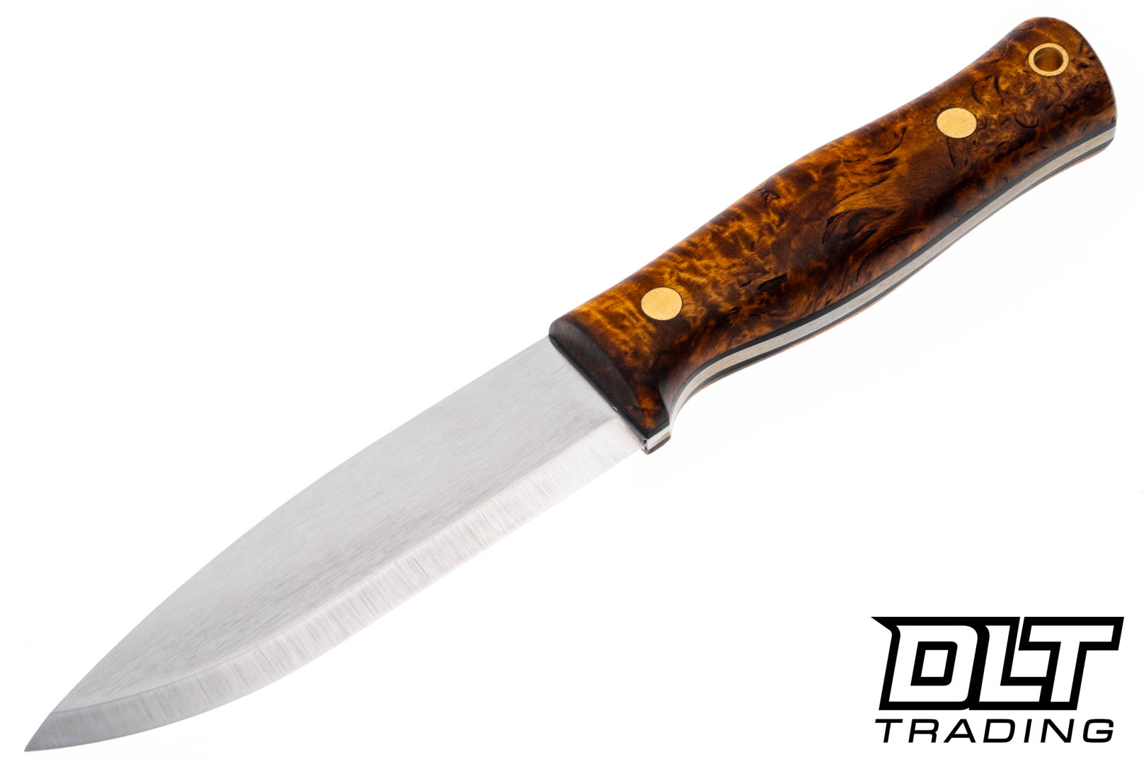 Casstrom Lars Flat Jarv - Curly Birch - Black Liners - Brass Pins