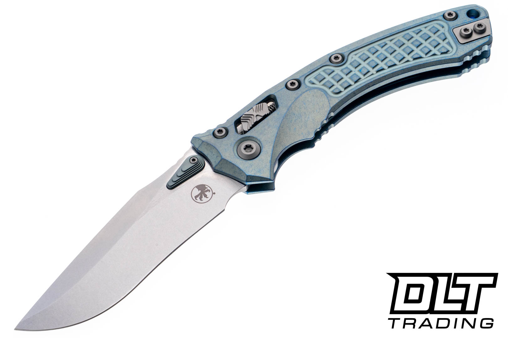 クロロ ラミカ Microtech 137RL-10FRMS6 Amphibian Ram-Lok - Ice Blue Frag Titanium