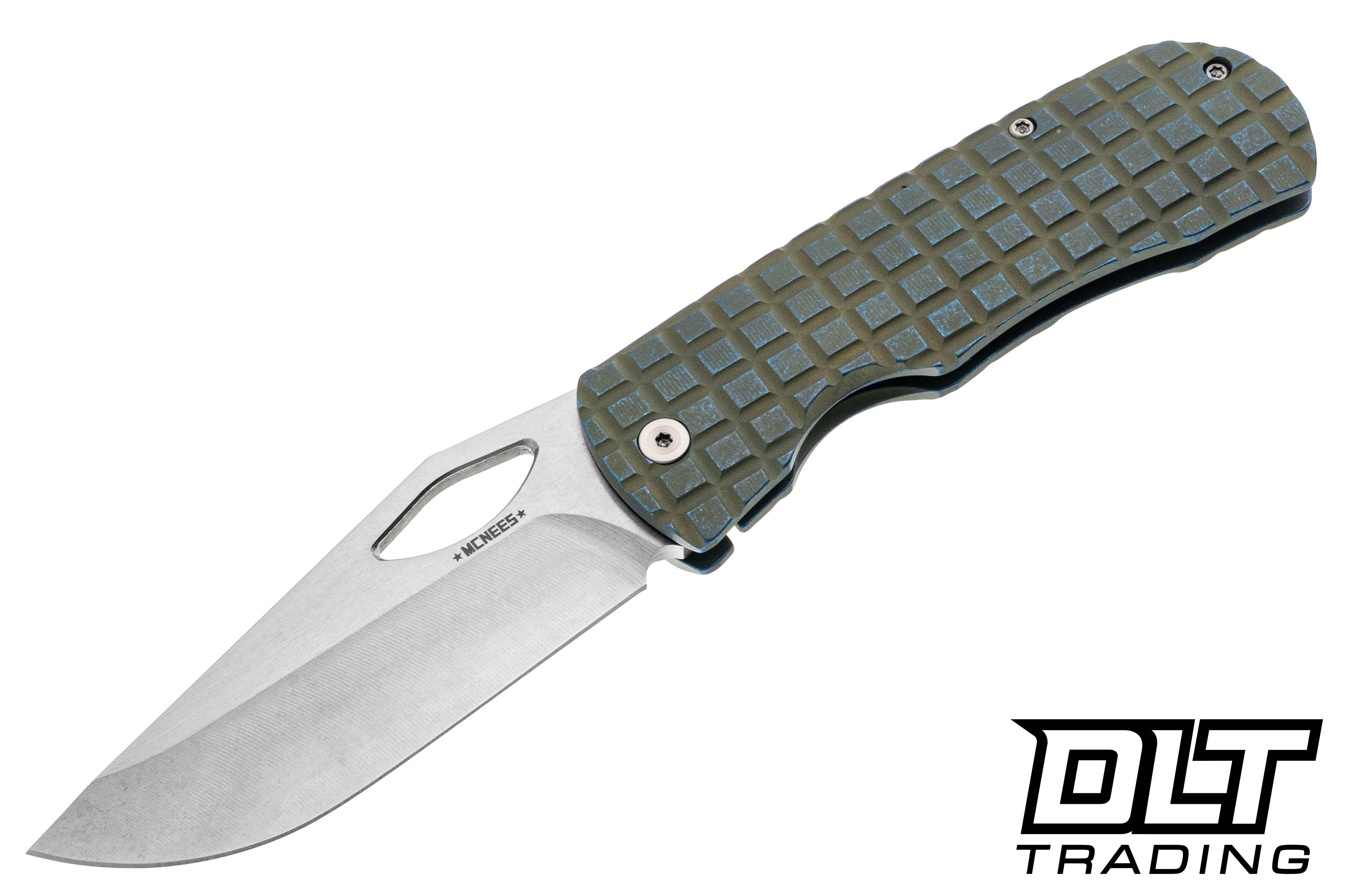 McNees Dixon MagnaCut - Atomic Blue & Green Frag Titanium - Satin