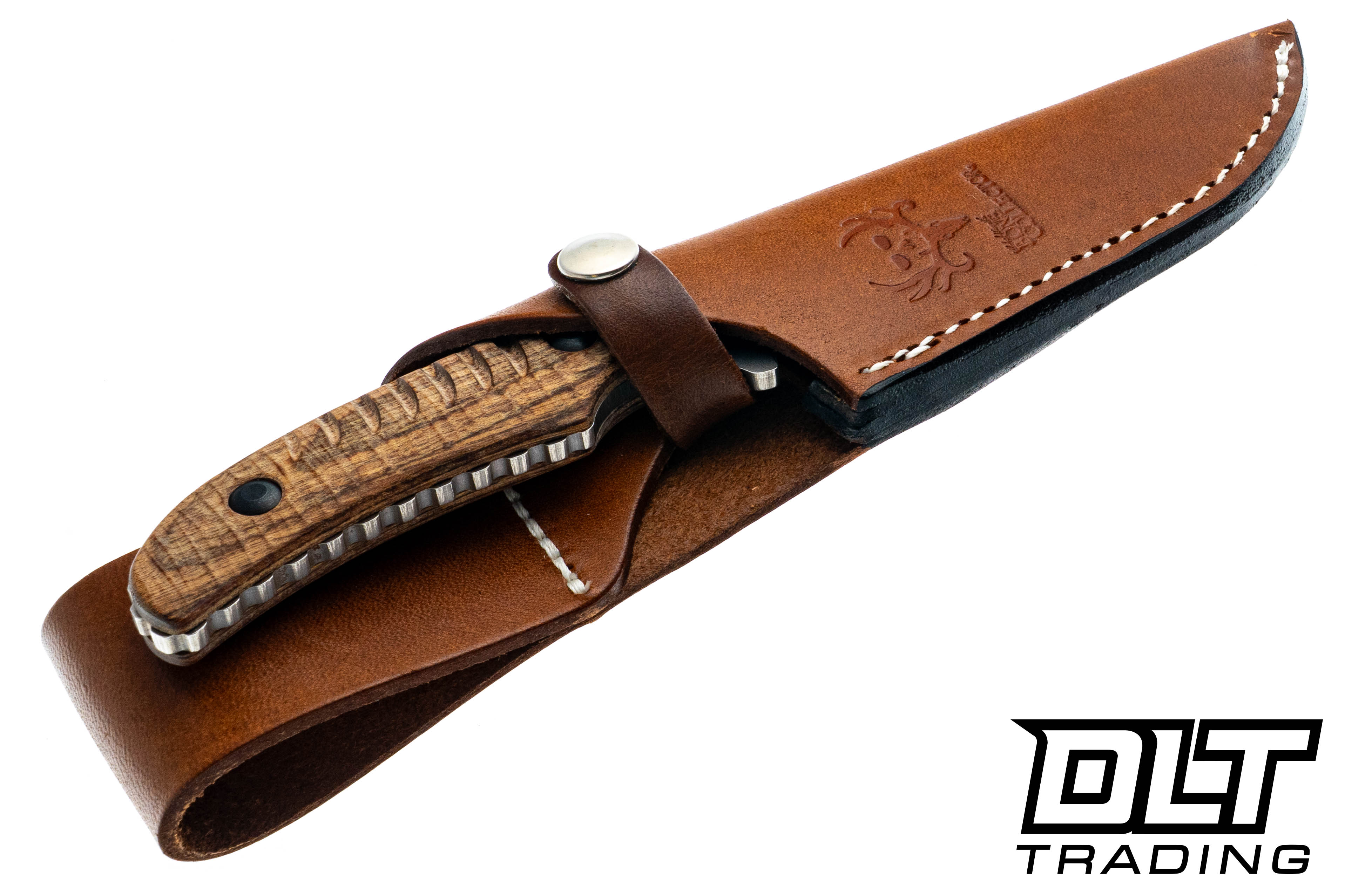 Benchmade Bone Collector 15010S-2 - Walnut Wood Rib Cage Pattern