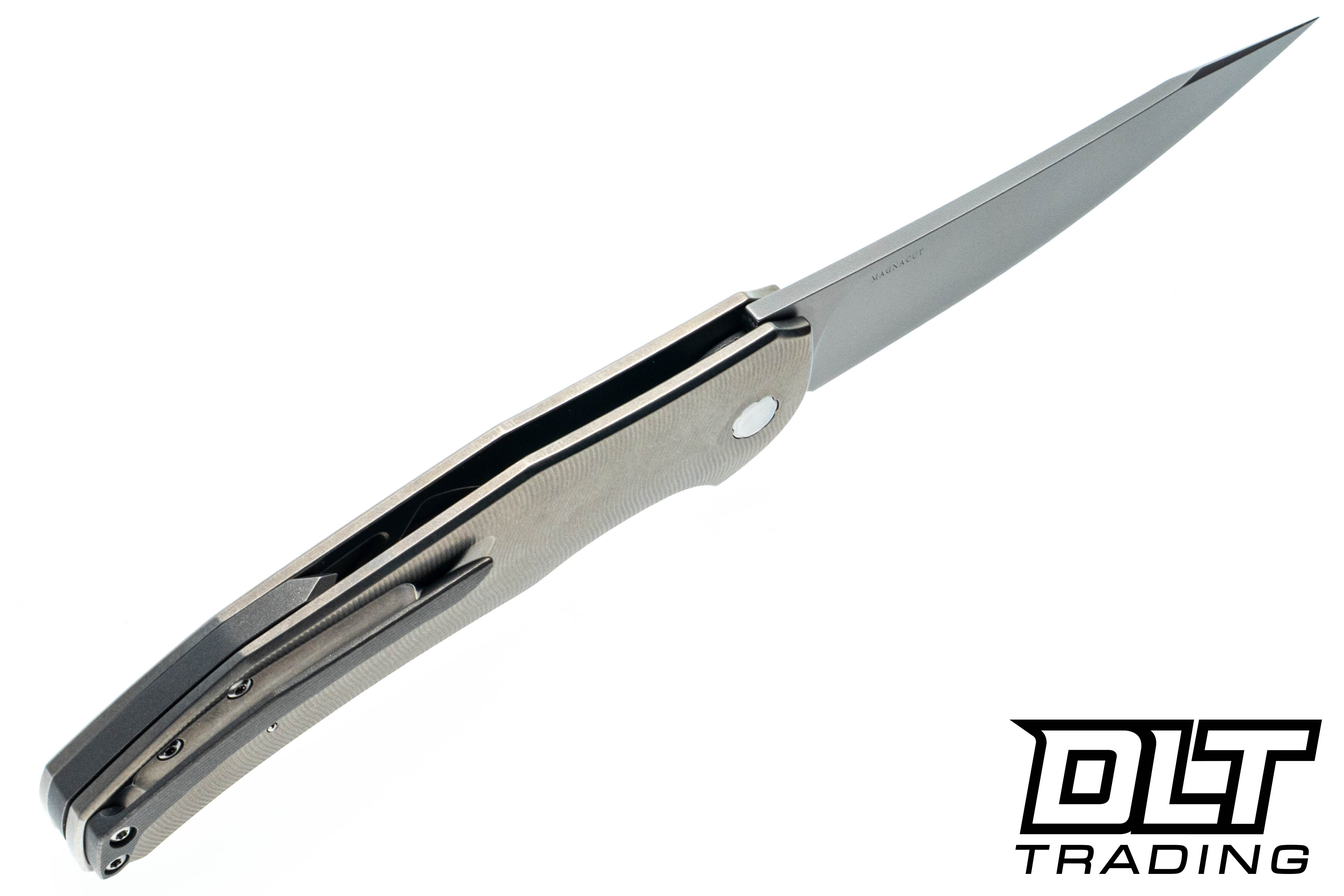 Herman Ishtar #0722 - Silver Titanium - Stonewash MagnaCut Blade