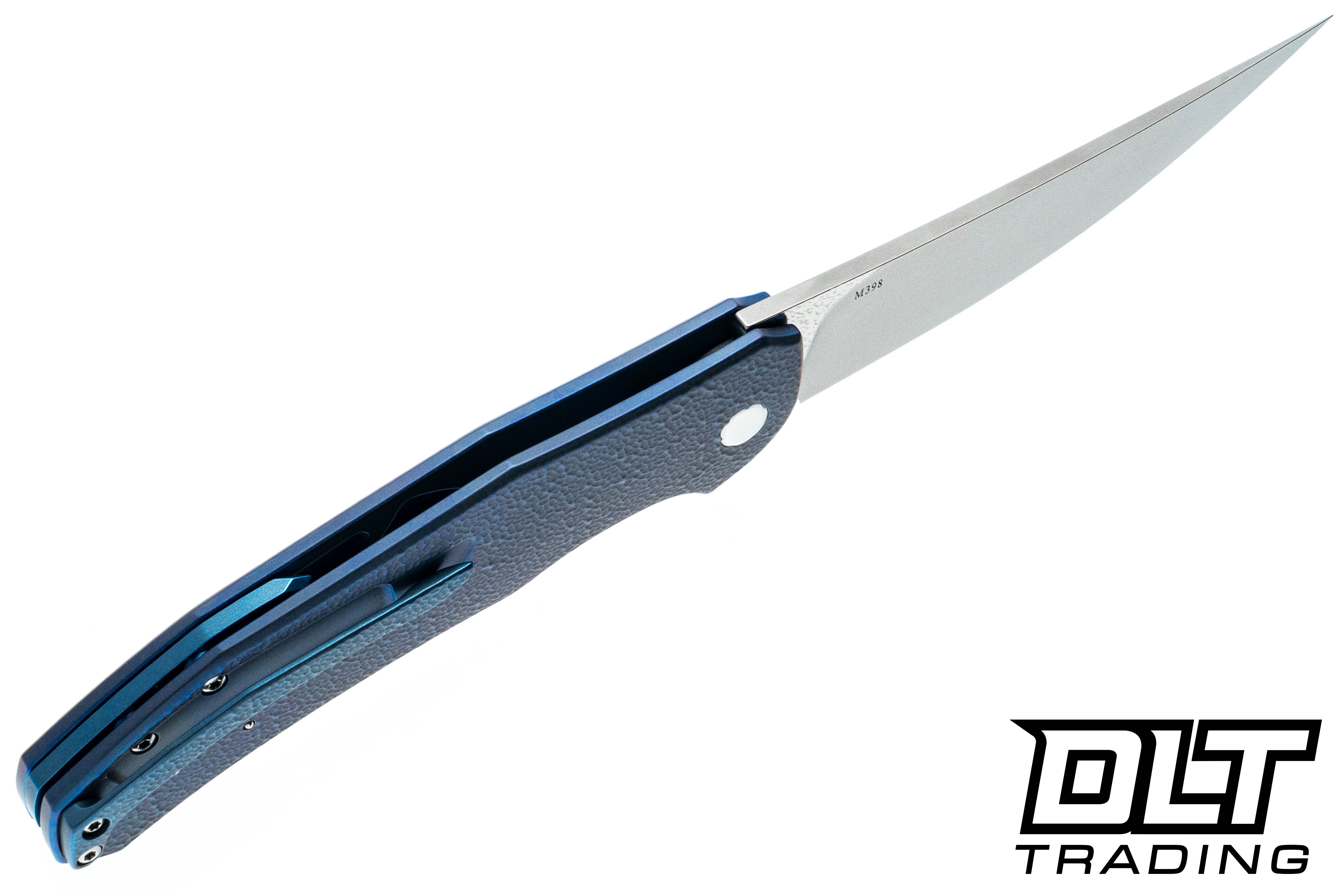 Herman Ishtar #0706 - Dark Blue Hammered Titanium - Blue
