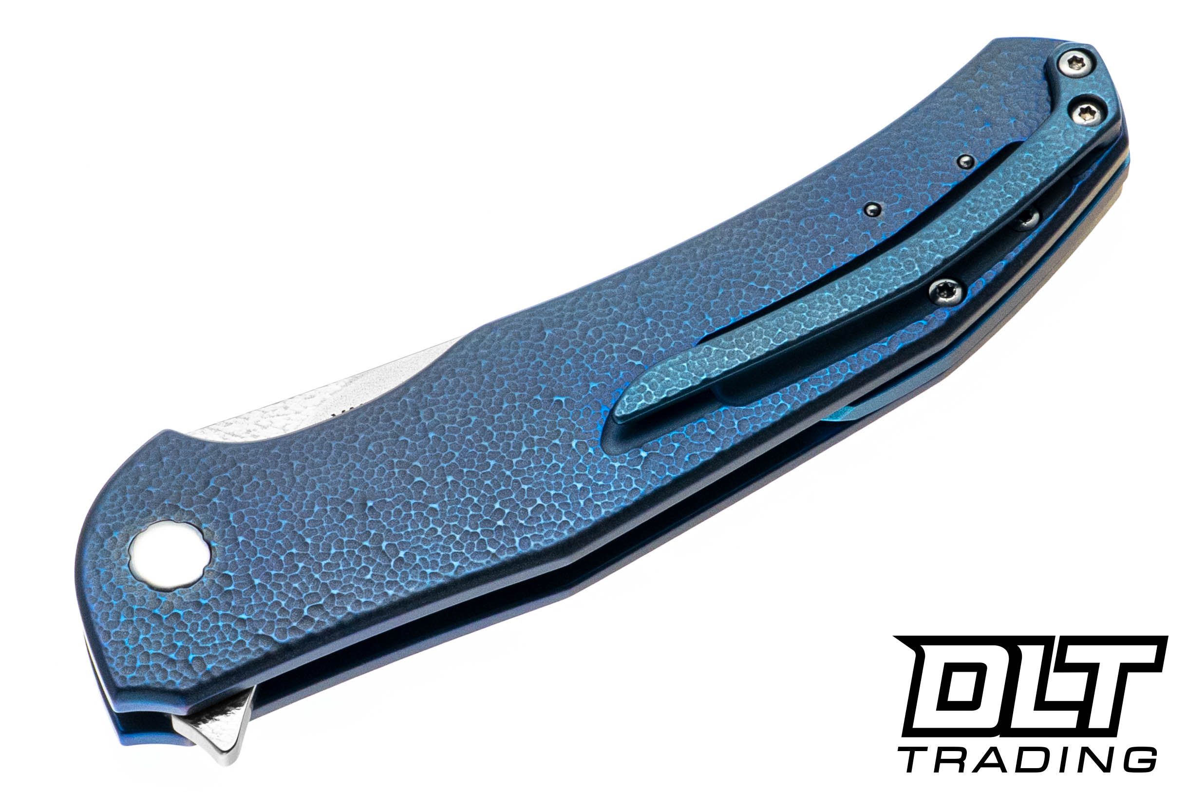 Herman Ishtar #0706 - Dark Blue Hammered Titanium - Blue