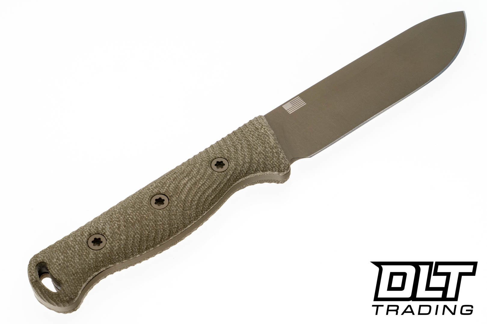 Hellbender Mudpup - OD Green Canvas Micarta - Coyote River Wash