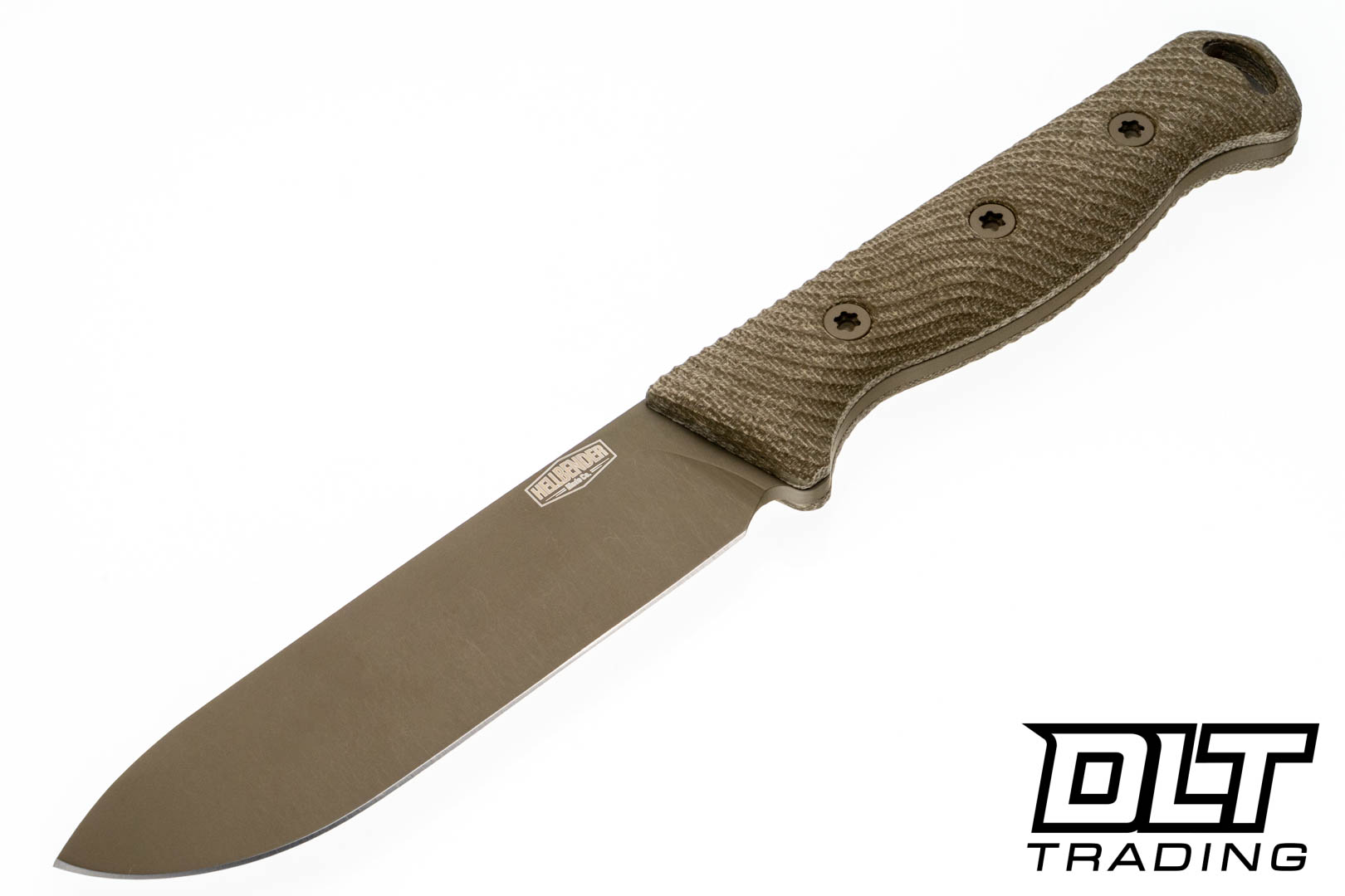 Hellbender Mudpup - OD Green Canvas Micarta - Coyote River Wash