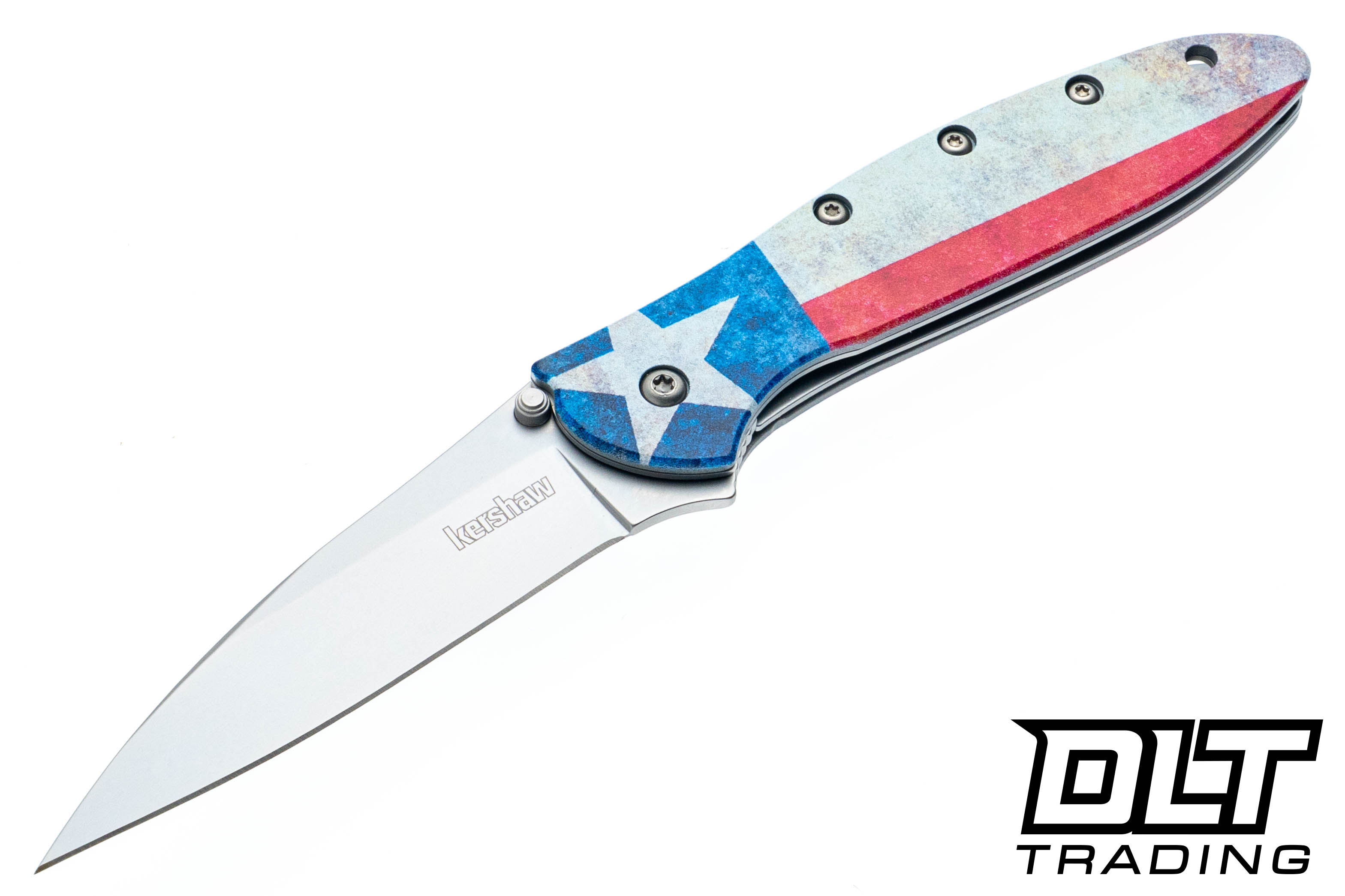 Kershaw Leek 1660LS Lone Star | Texas Flag Knife USA Made