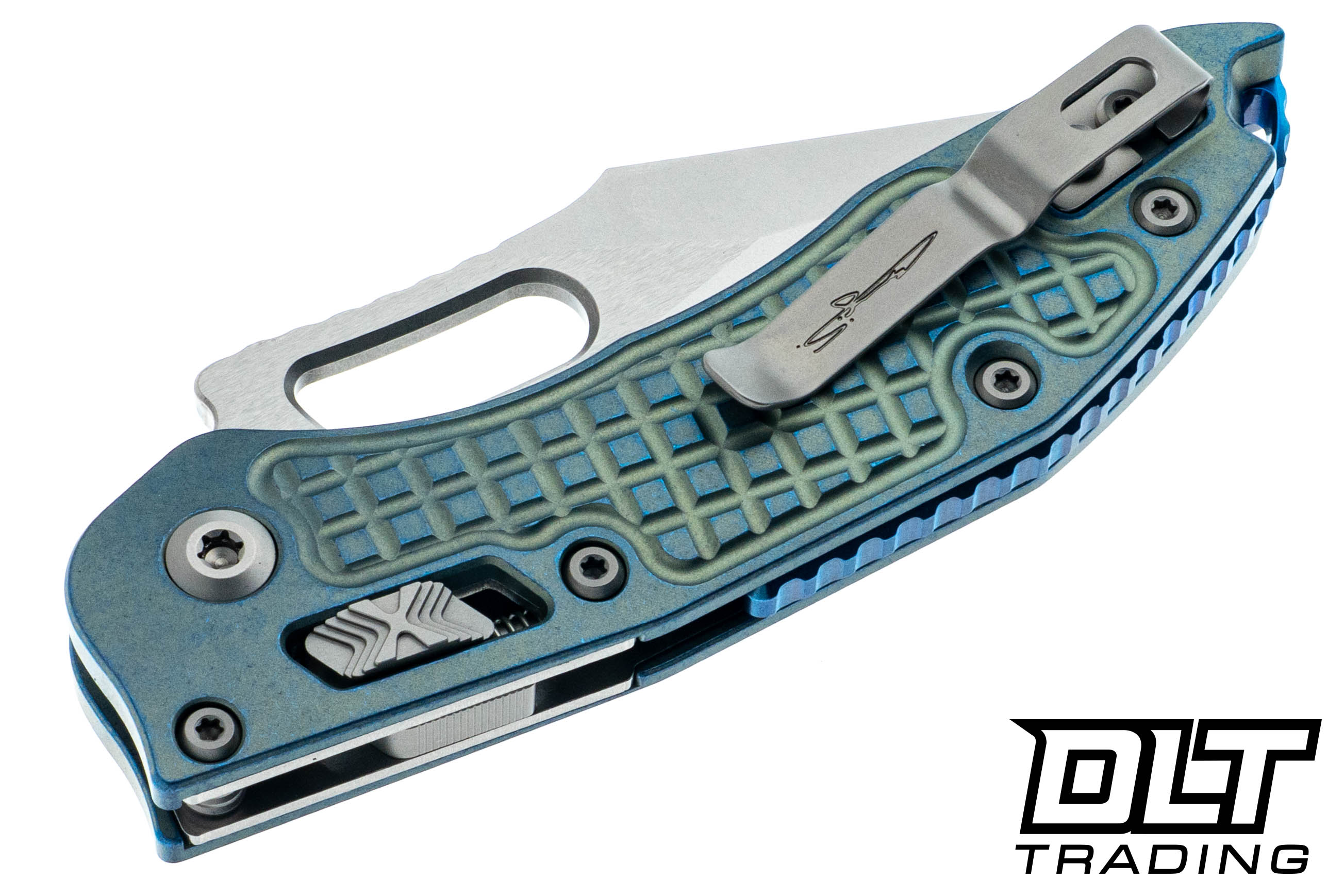 Microtech 169RL-10FRMS6 Stitch S/E Ram-Lok - Ice Blue Frag