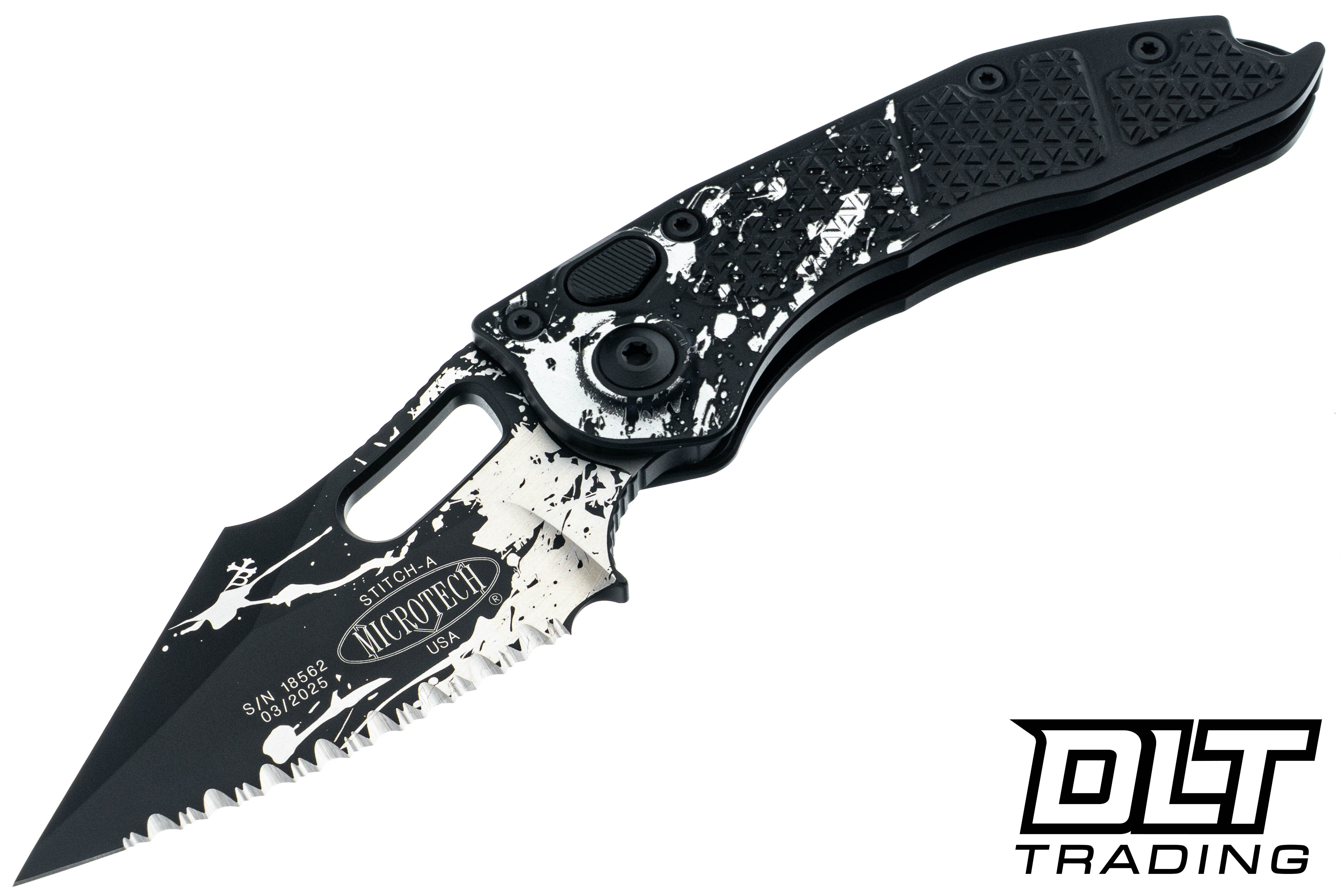 Microtech 169-3BYRND Stitch S/E - Black Battle Ready Handle
