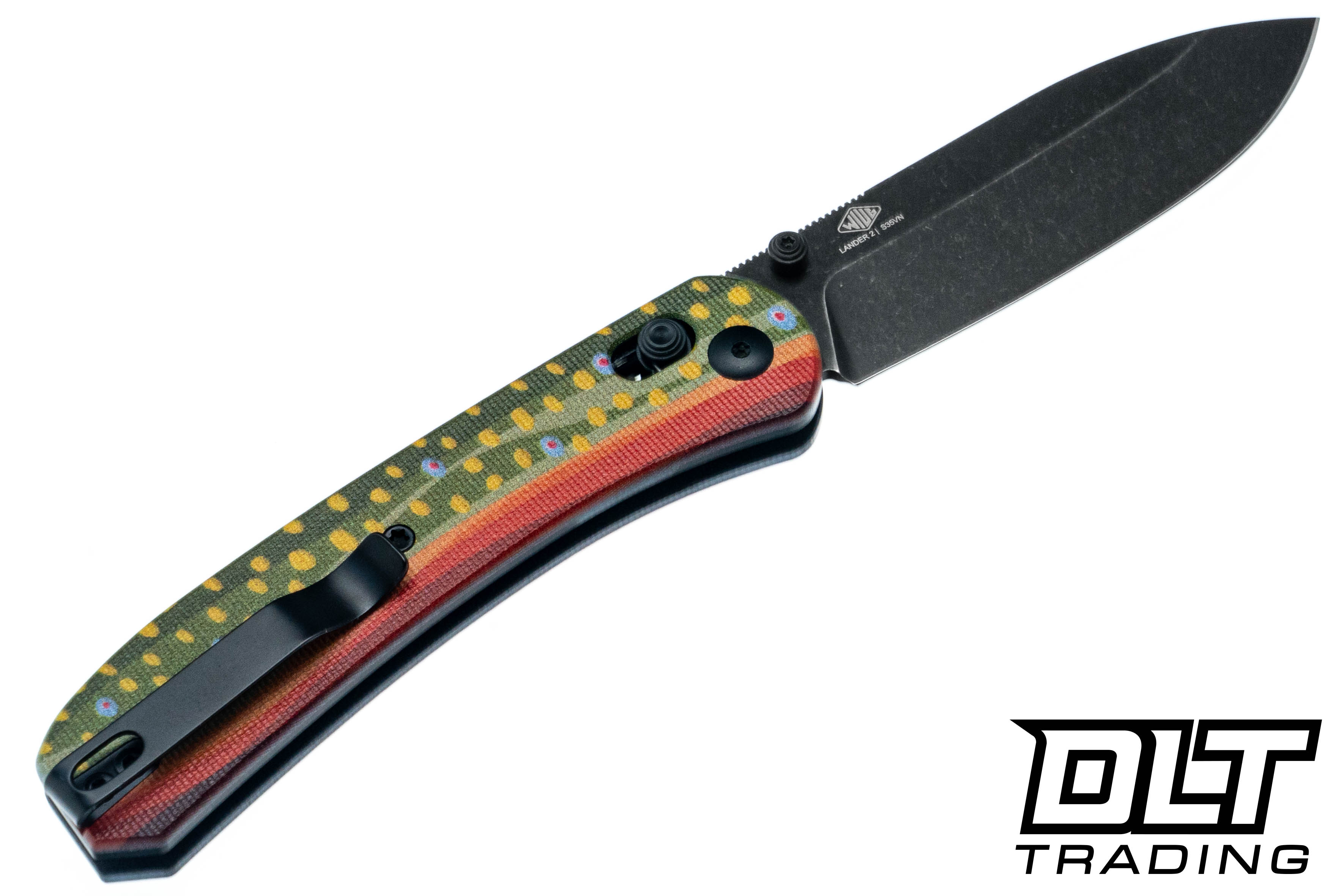KNAFS Lander 2 - Brook Trout G-10 - Black Stonewashed S35VN Blade