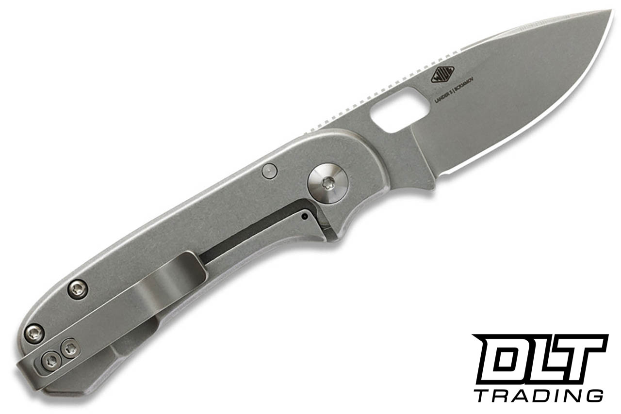 KNAFS Lander 5 - Gray Stonewash - 8Cr14MoV Blade - DLT Trading