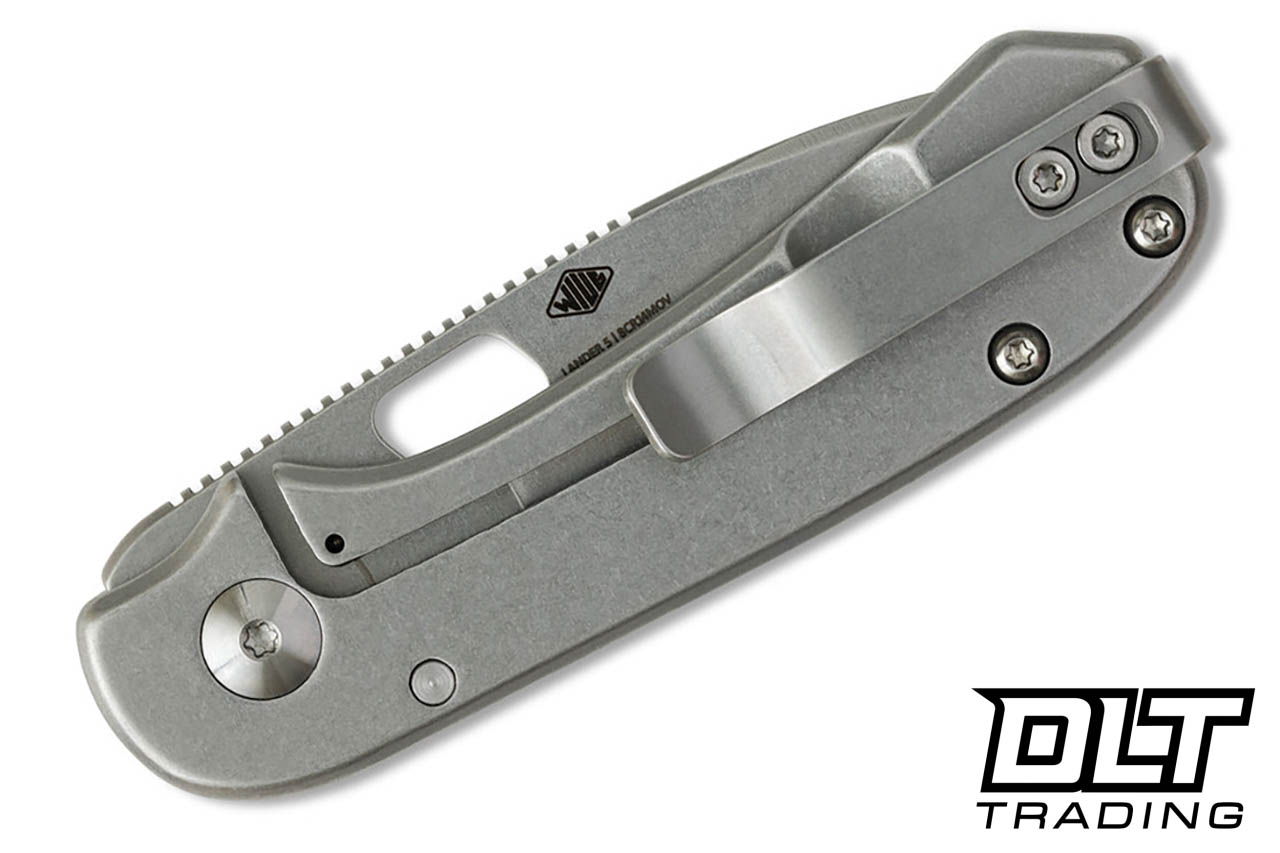 KNAFS Lander 5 - Gray Stonewash - 8Cr14MoV Blade - DLT Trading