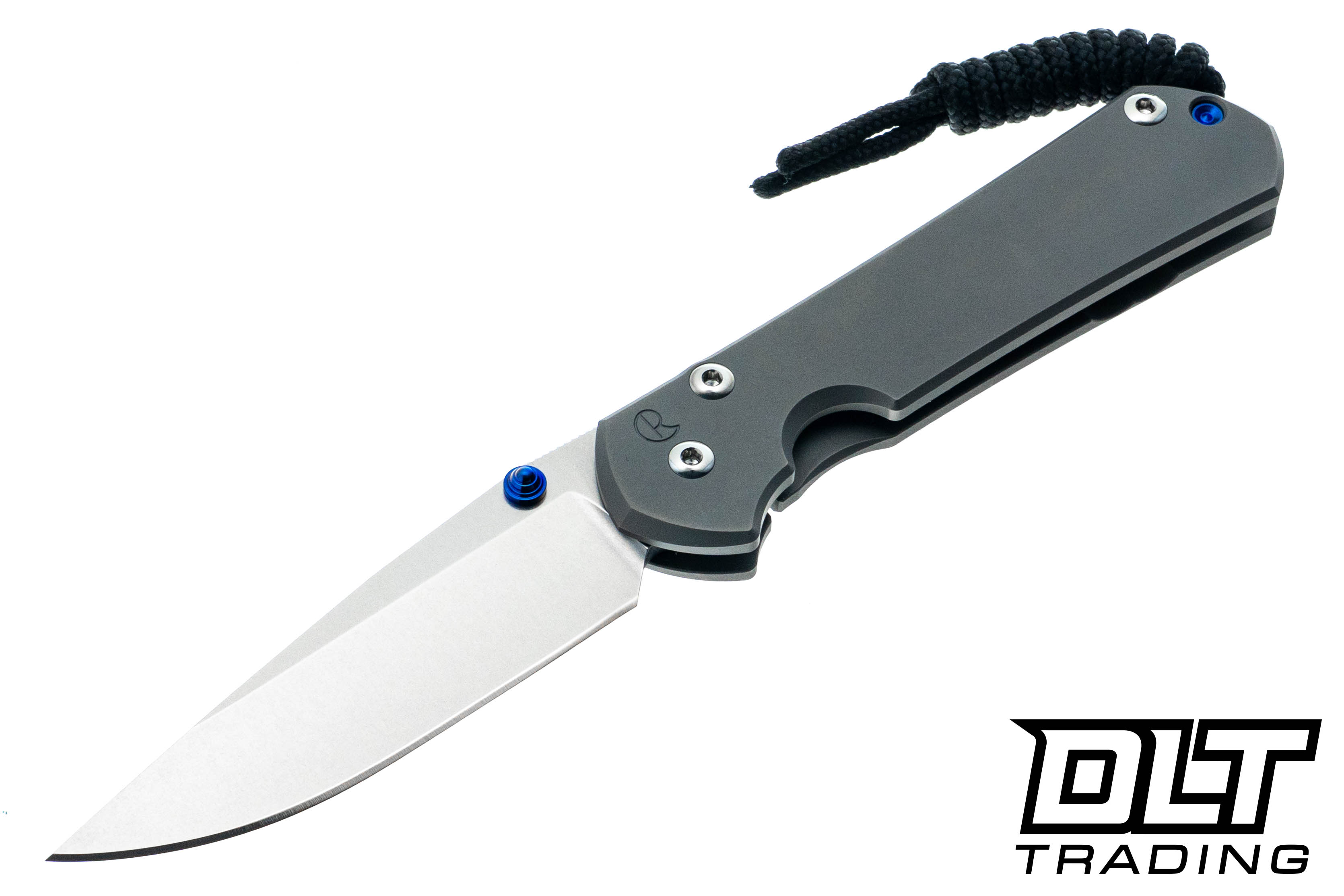 Chris Reeve Small Sebenza 31 - Glass Bead Blasted Titanium - Blue