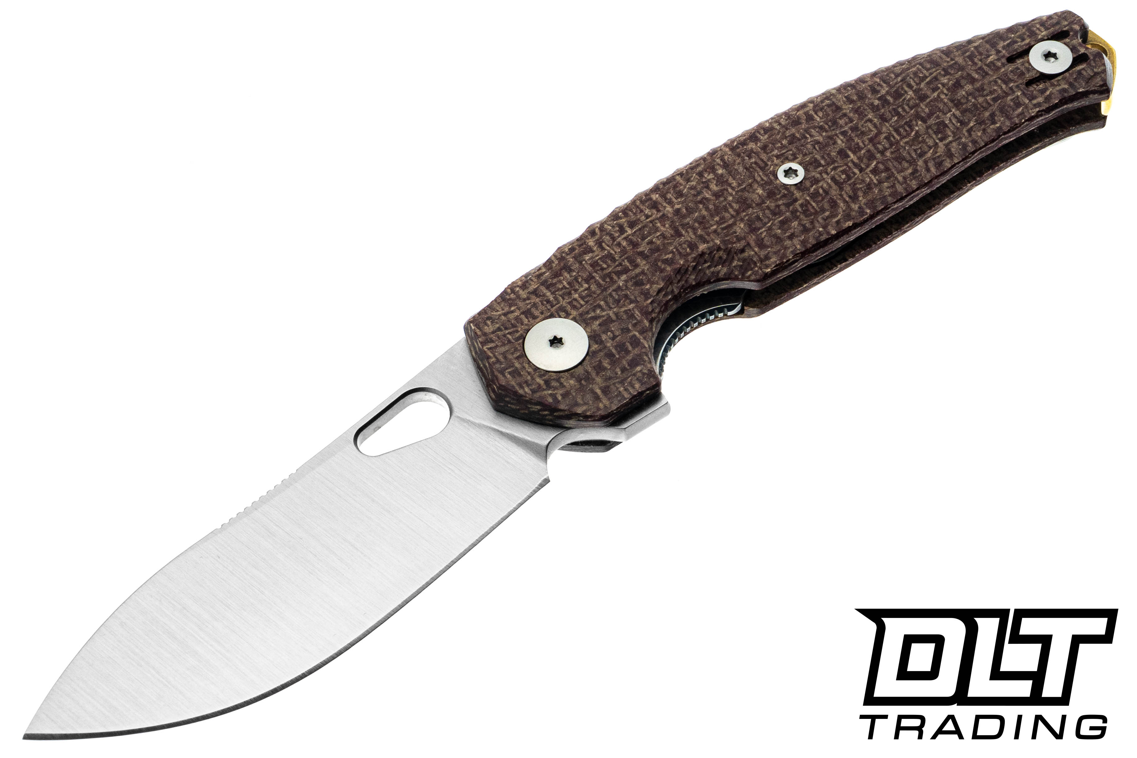 GiantMouse ACE Jagt - Satin Blade - Burlap Micarta - DLT Trading