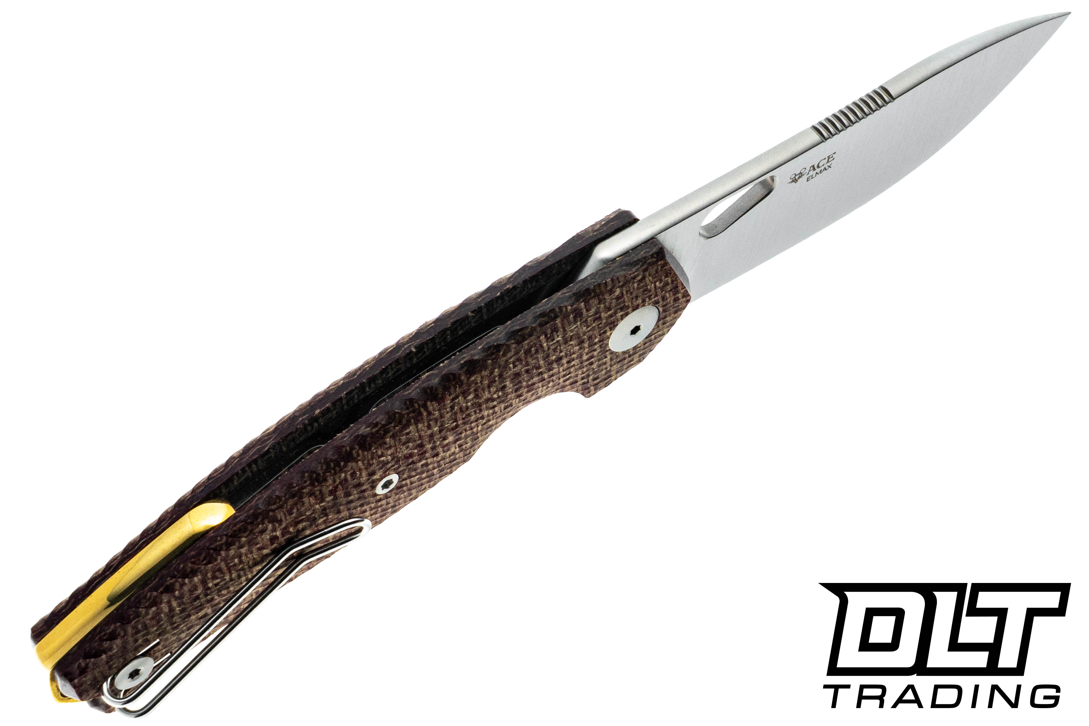 GiantMouse ACE Jagt - Satin Blade - Burlap Micarta - DLT Trading
