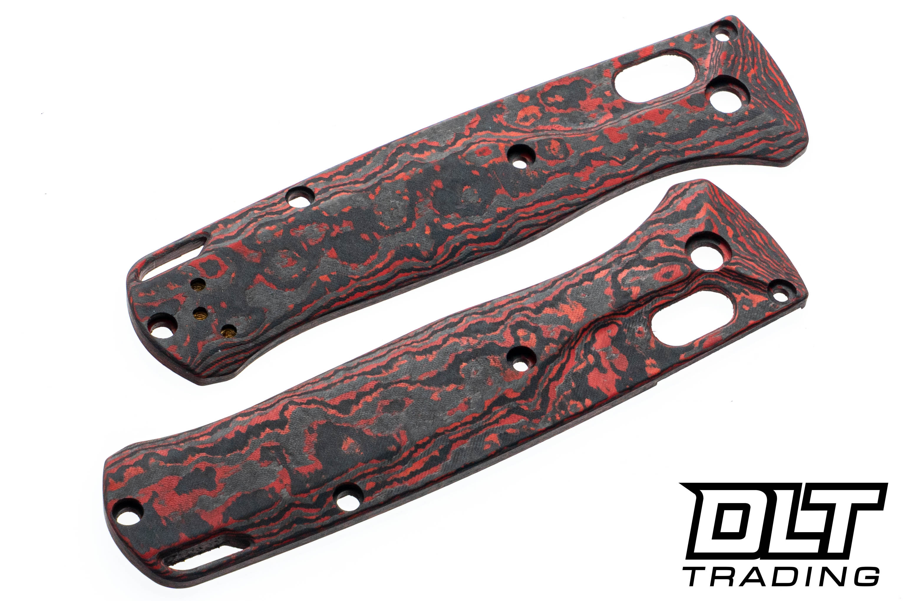 Flytanium Benchmade Bugout Crossfade Scales - Lava Flow Fat Carbon