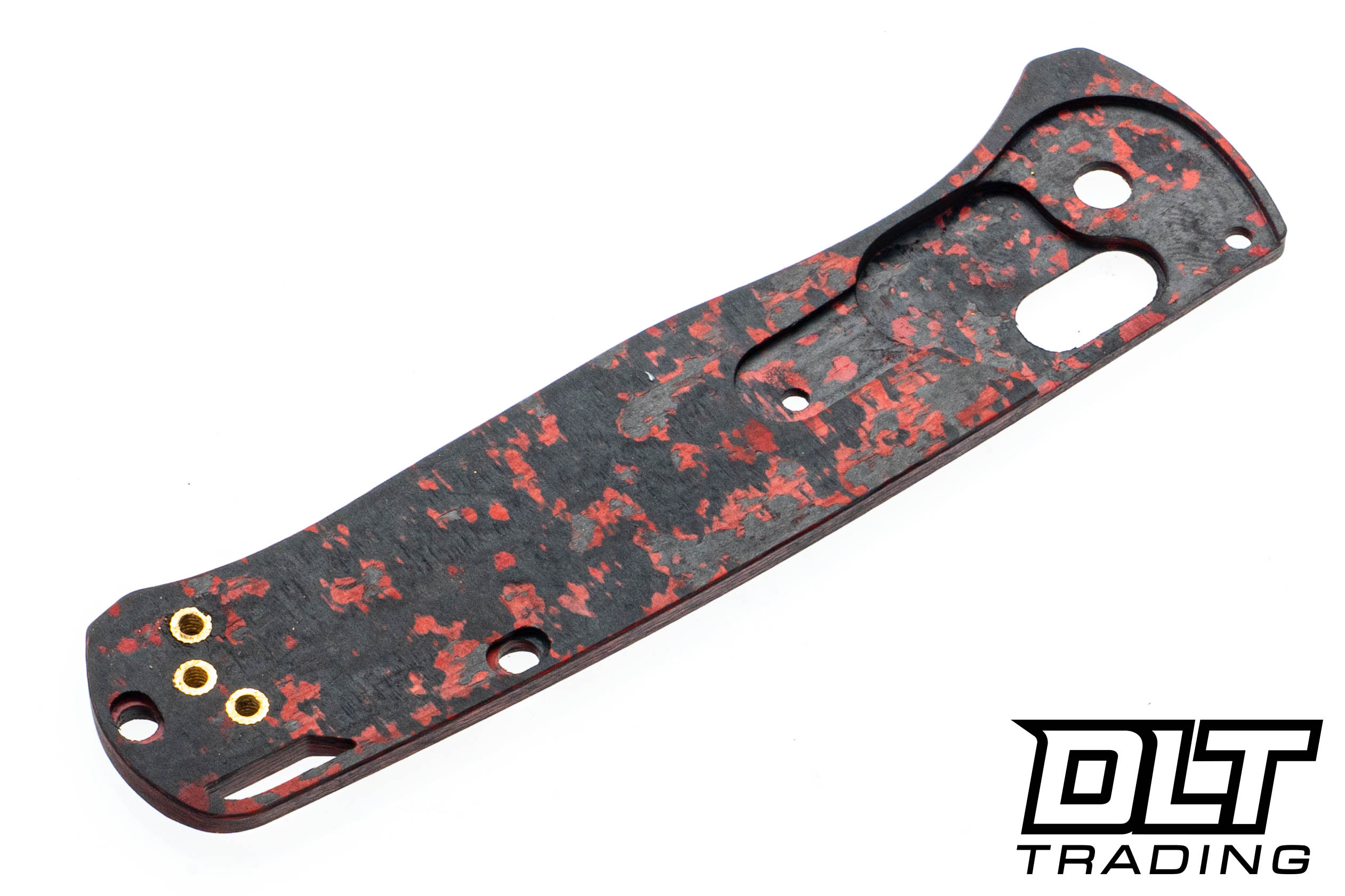 Flytanium Benchmade Bugout Crossfade Scales - Lava Flow Fat Carbon