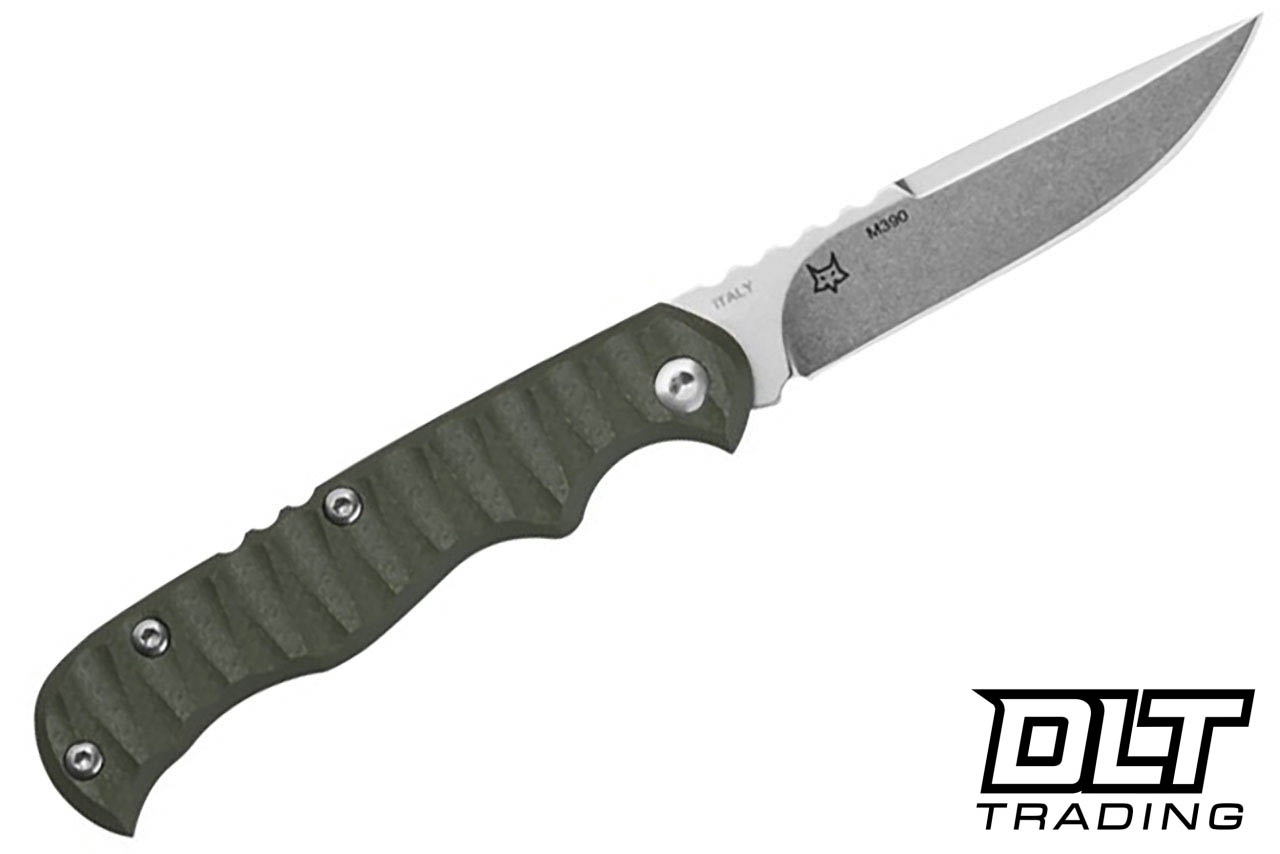 TOPS Tex Creek Mini Slip Joint - Green G-10 - Tumbled M390 Blade