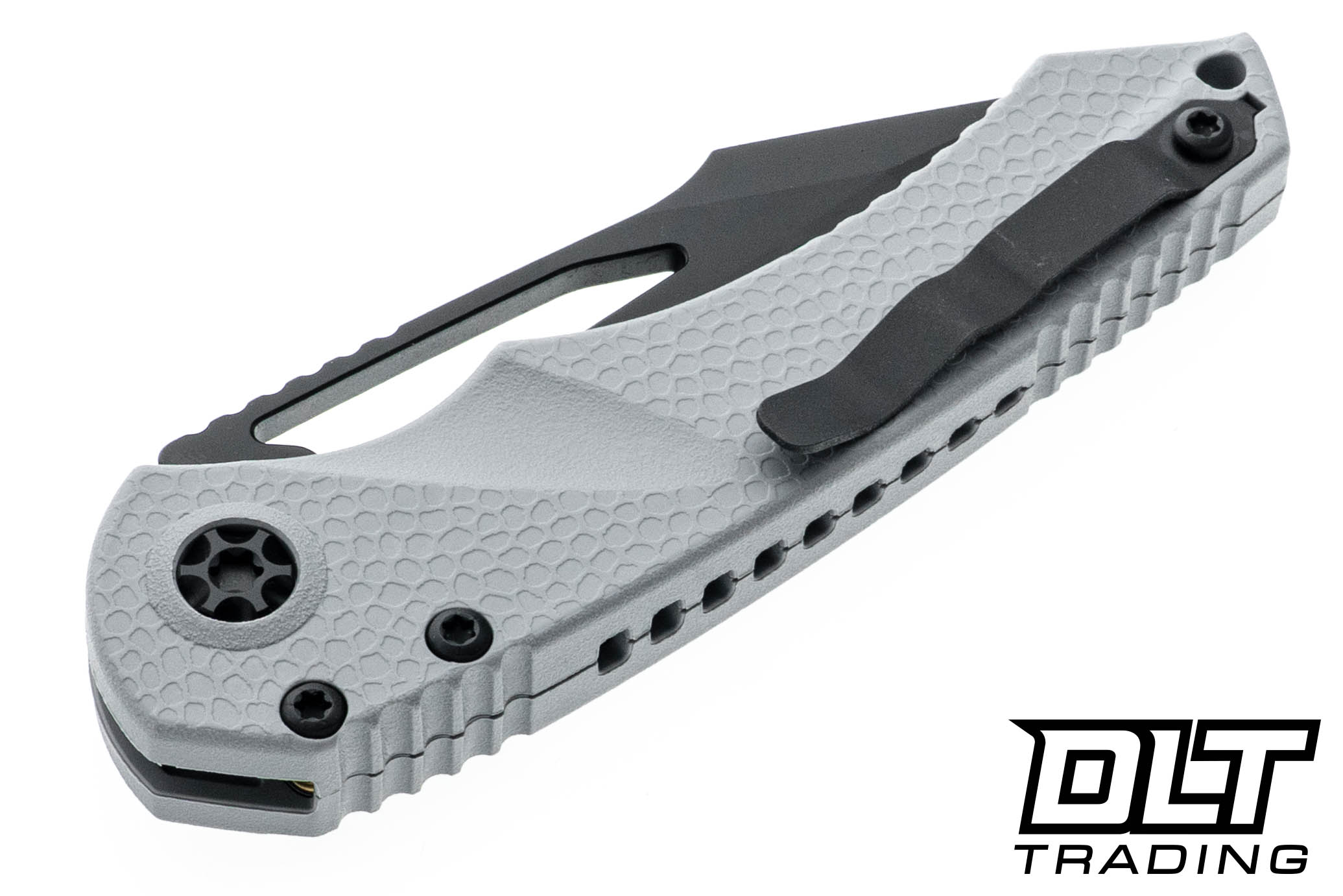 Heretic Mini Pariah Manual - Black Tanto MagnaCut Blade - Gray