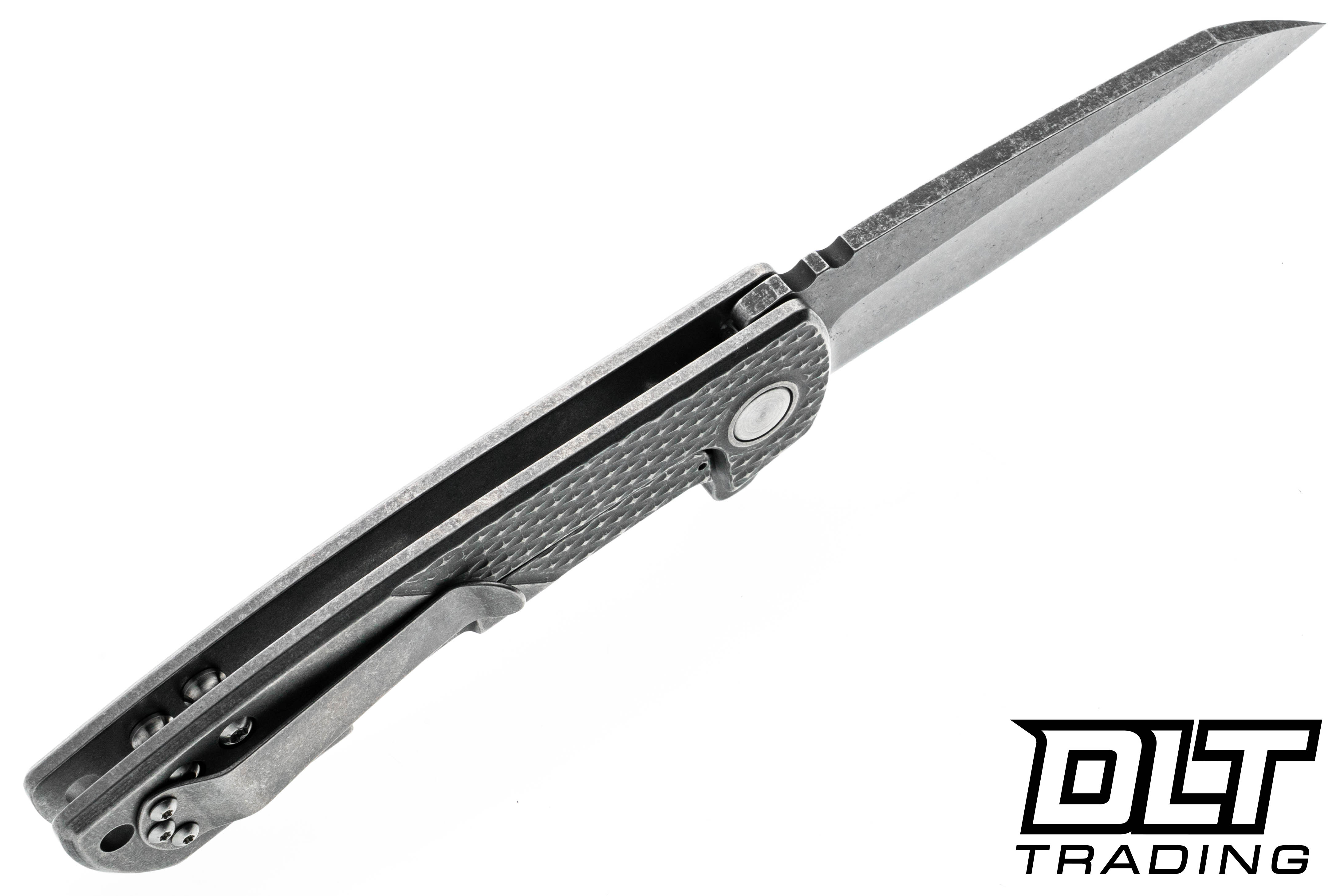 Defiant 7 Servo - Dark Washed Textured Titanium - Hand Ground Acid