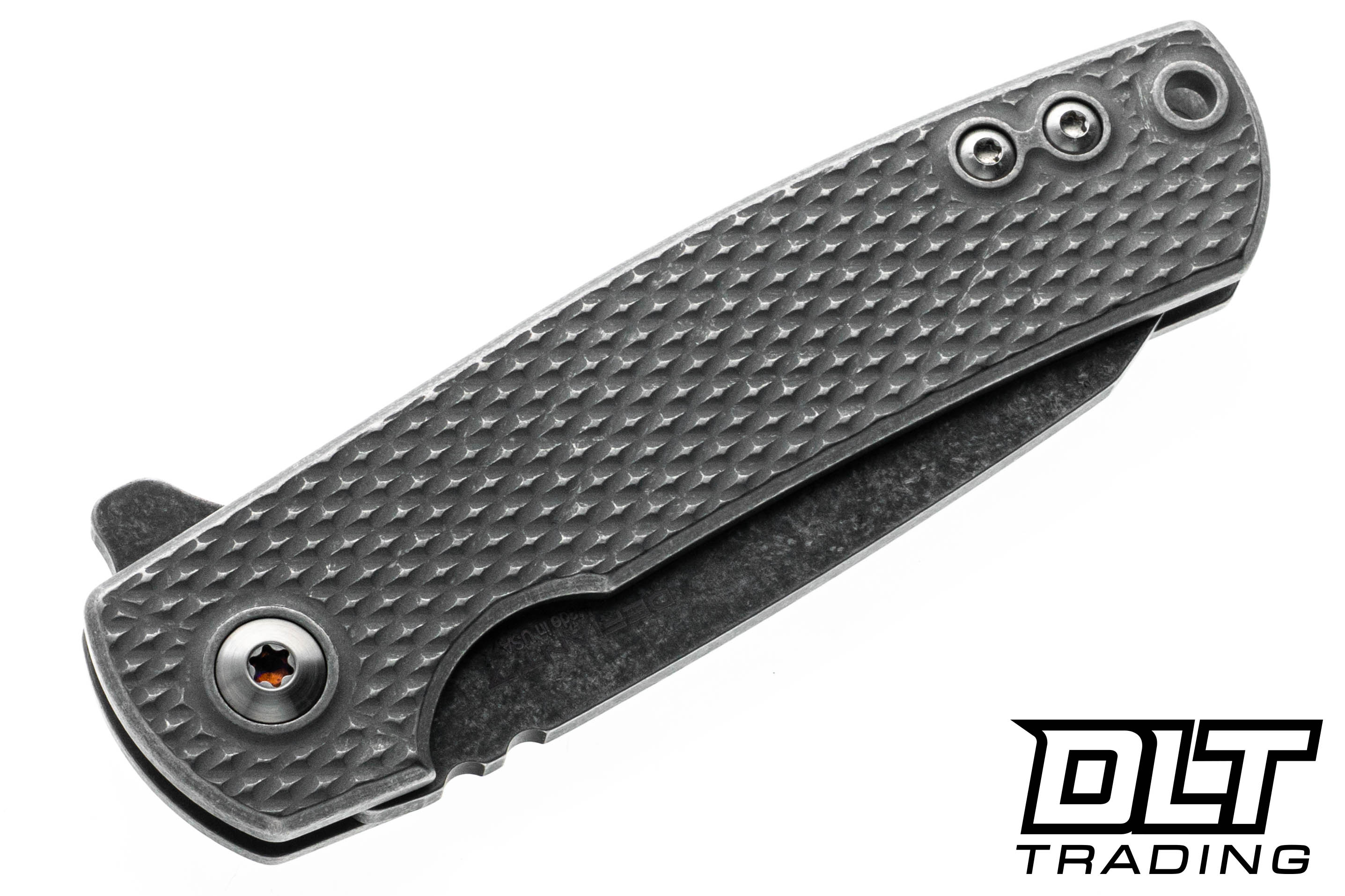 Defiant 7 Servo - Dark Washed Textured Titanium - Hand Ground Acid