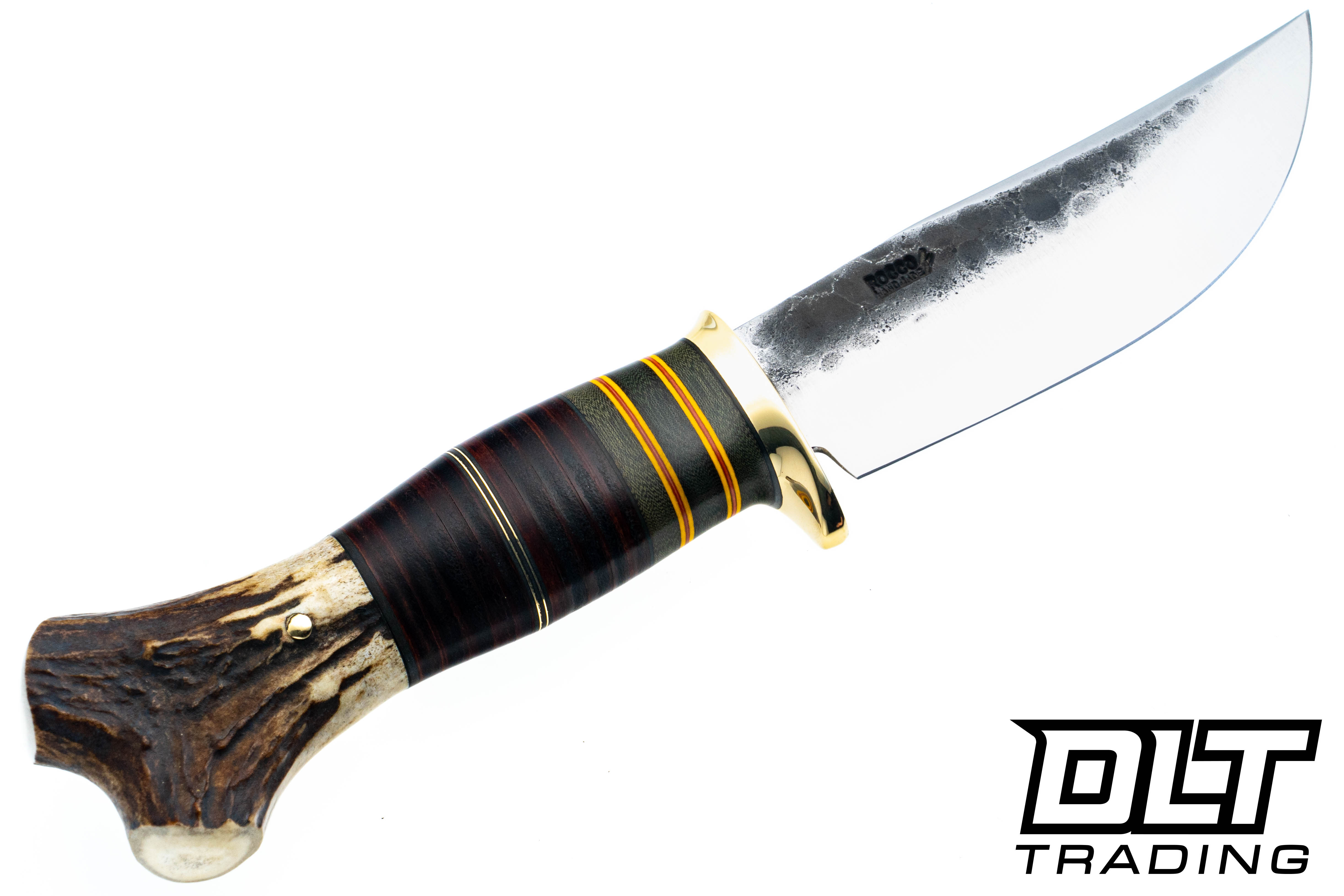 Rocco Handmade Scagel Hammer Mark Hunter - Leather, Micarta