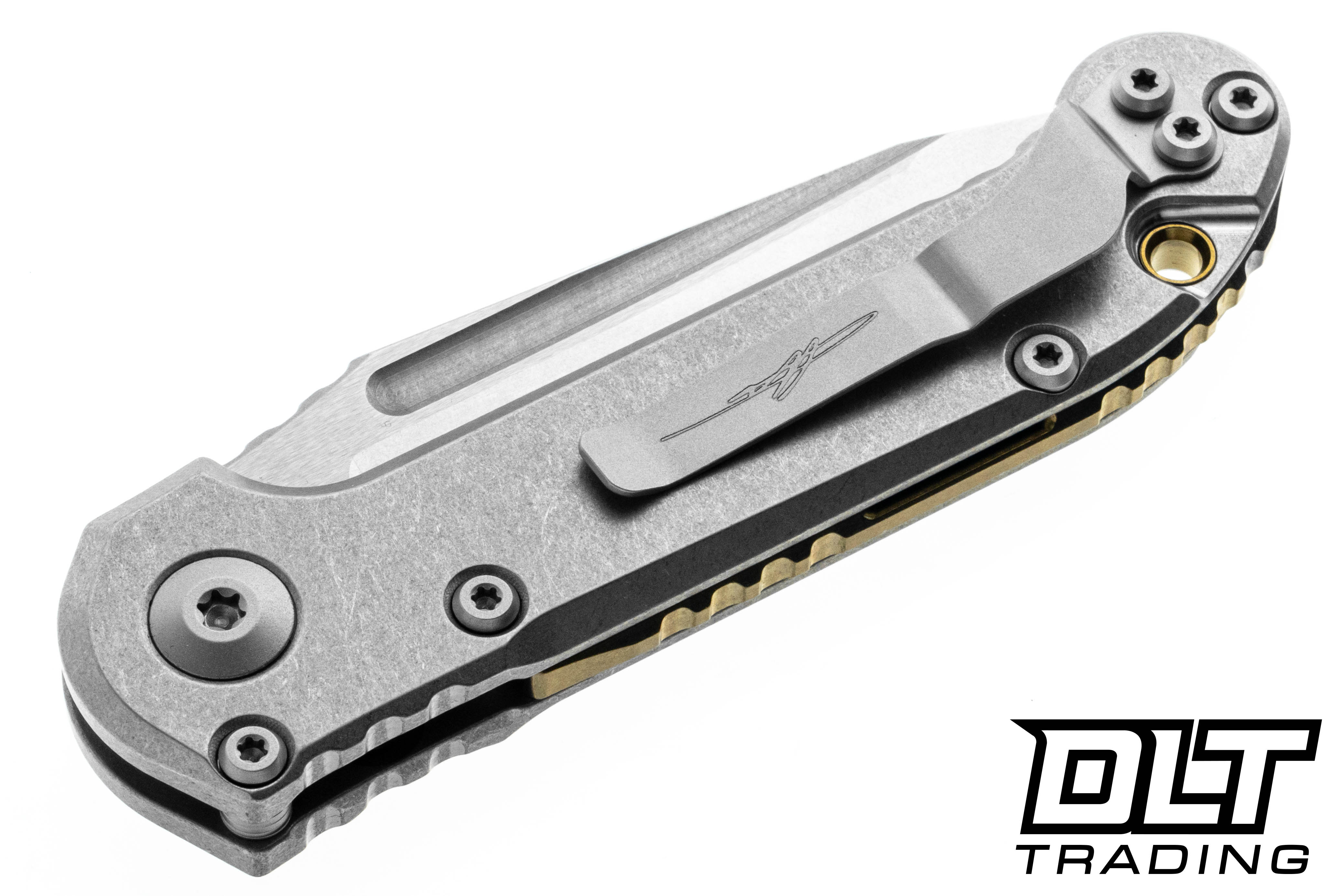 Microtech 1136-10MS1 L.U.D.T - Bronze Backspacer - Titanium