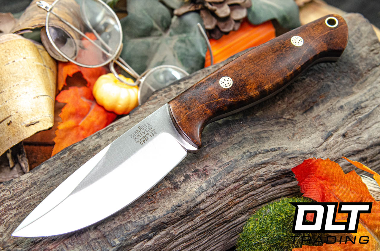 Bark River North Country EDC CPM-154 Dark Curly Maple - Black