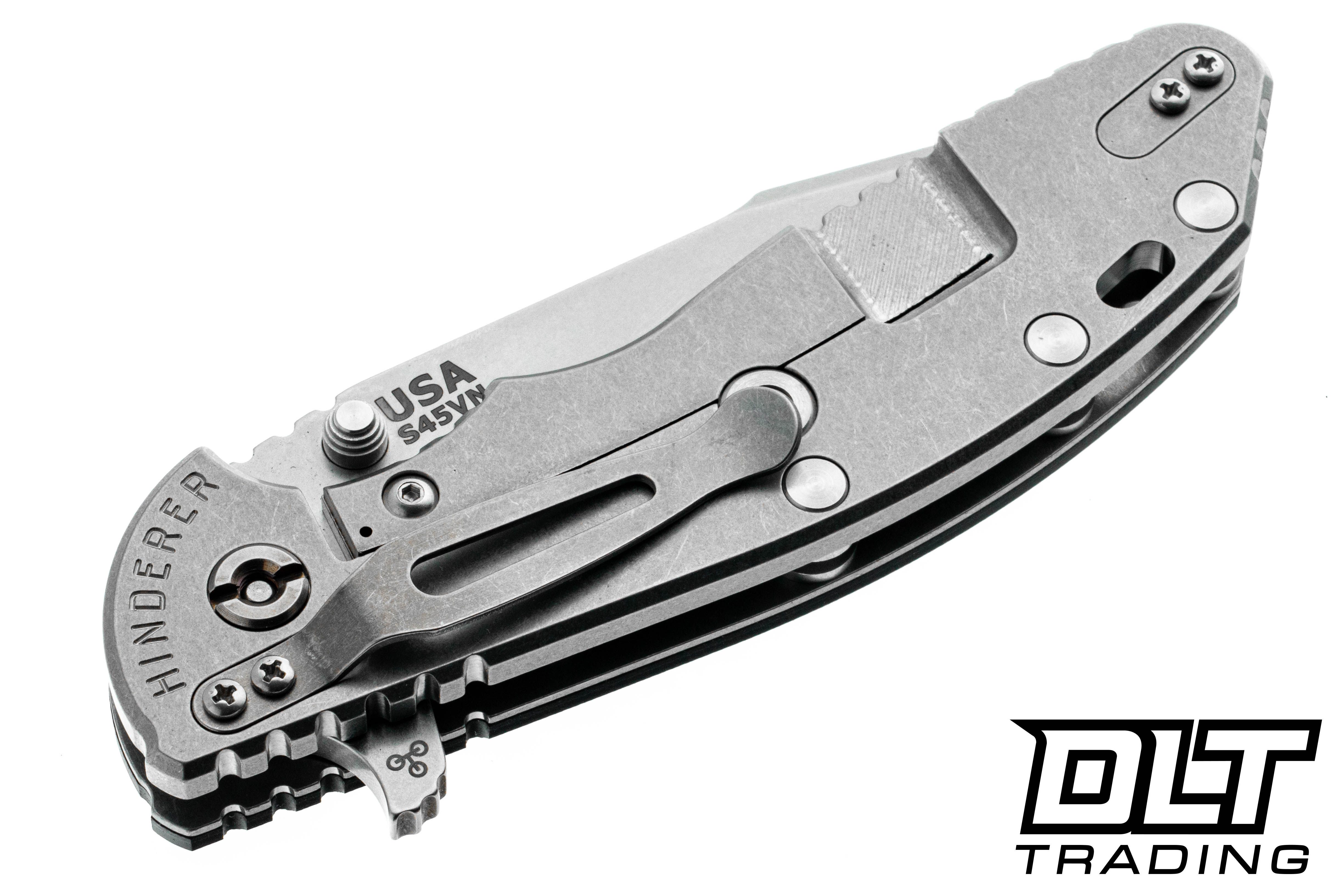 Hinderer XM-24 Harpoon Spanto S45VN - Stonewashed Titanium & Blade