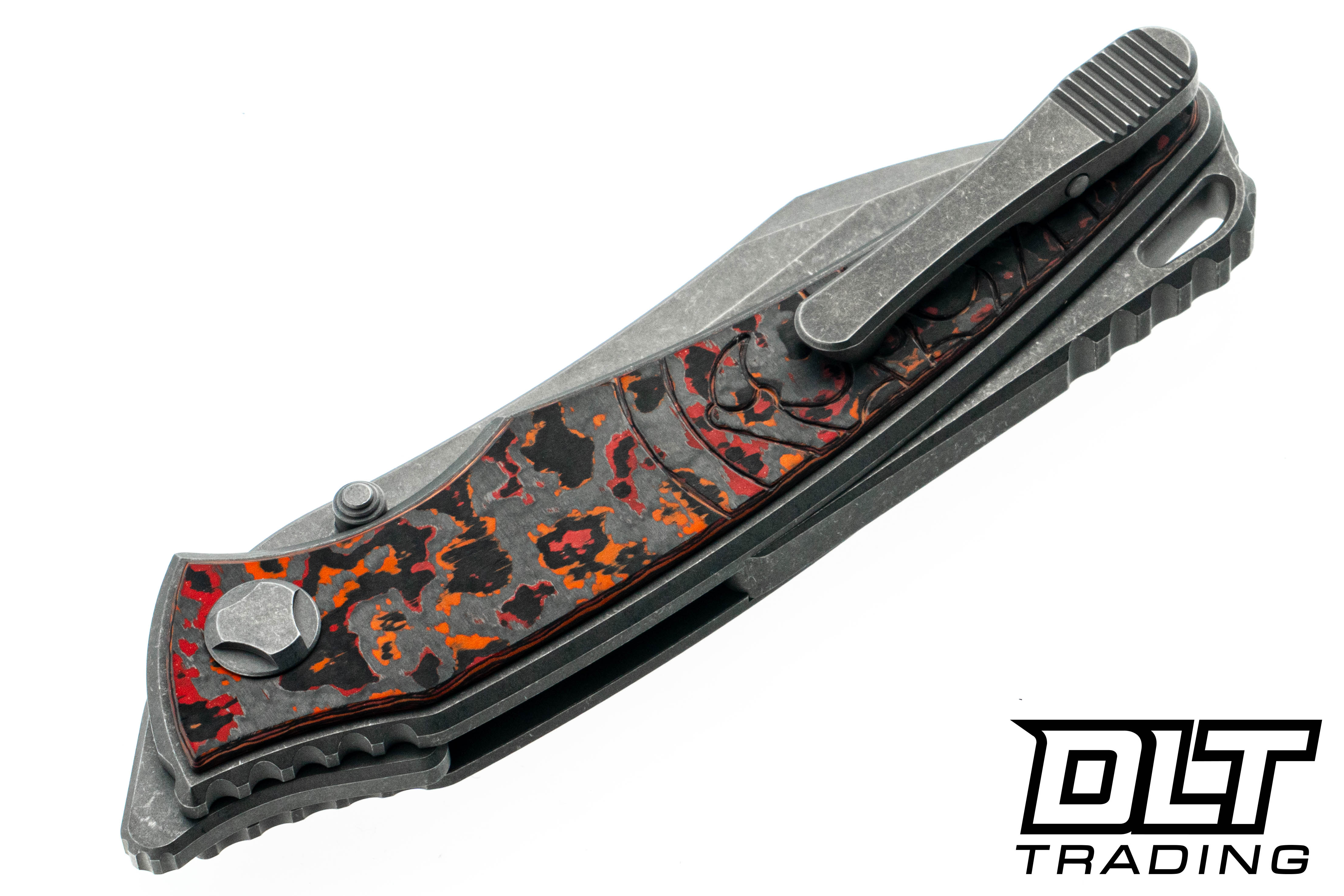 DMC HAWK acute ③ Hawk Knives Talon M390 - Titanium Handle - Mars Valley FatCarbon
