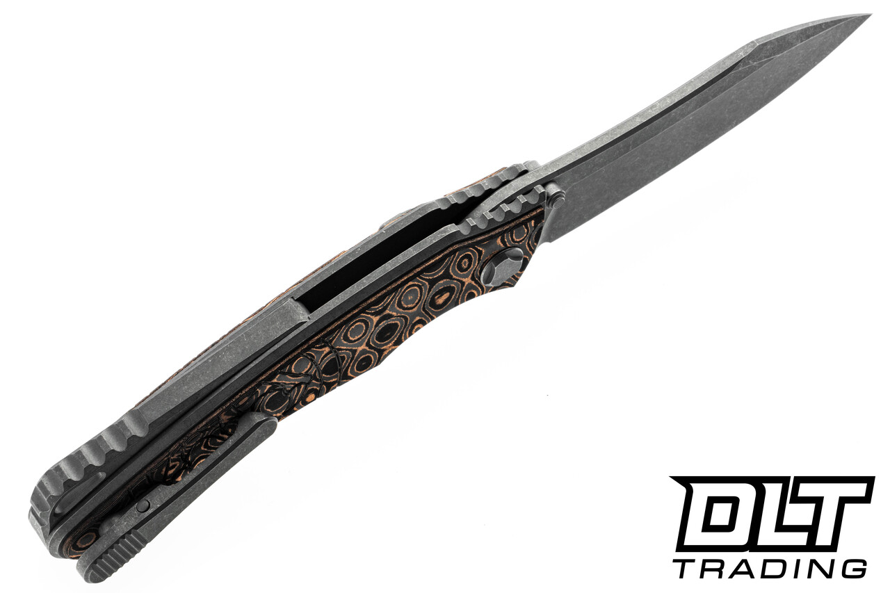 Hawk Knives Talon M390 - Titanium Handle - Uni Copper FatCarbon